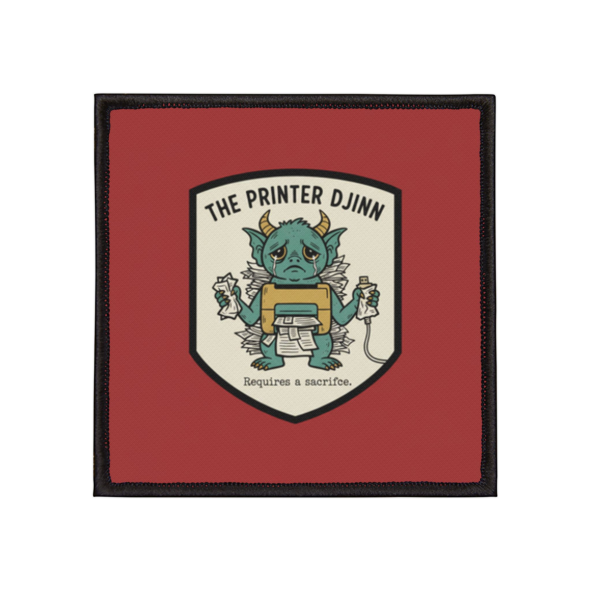 Printer Djinn Iron-On Patch – Requires a Sacrifice