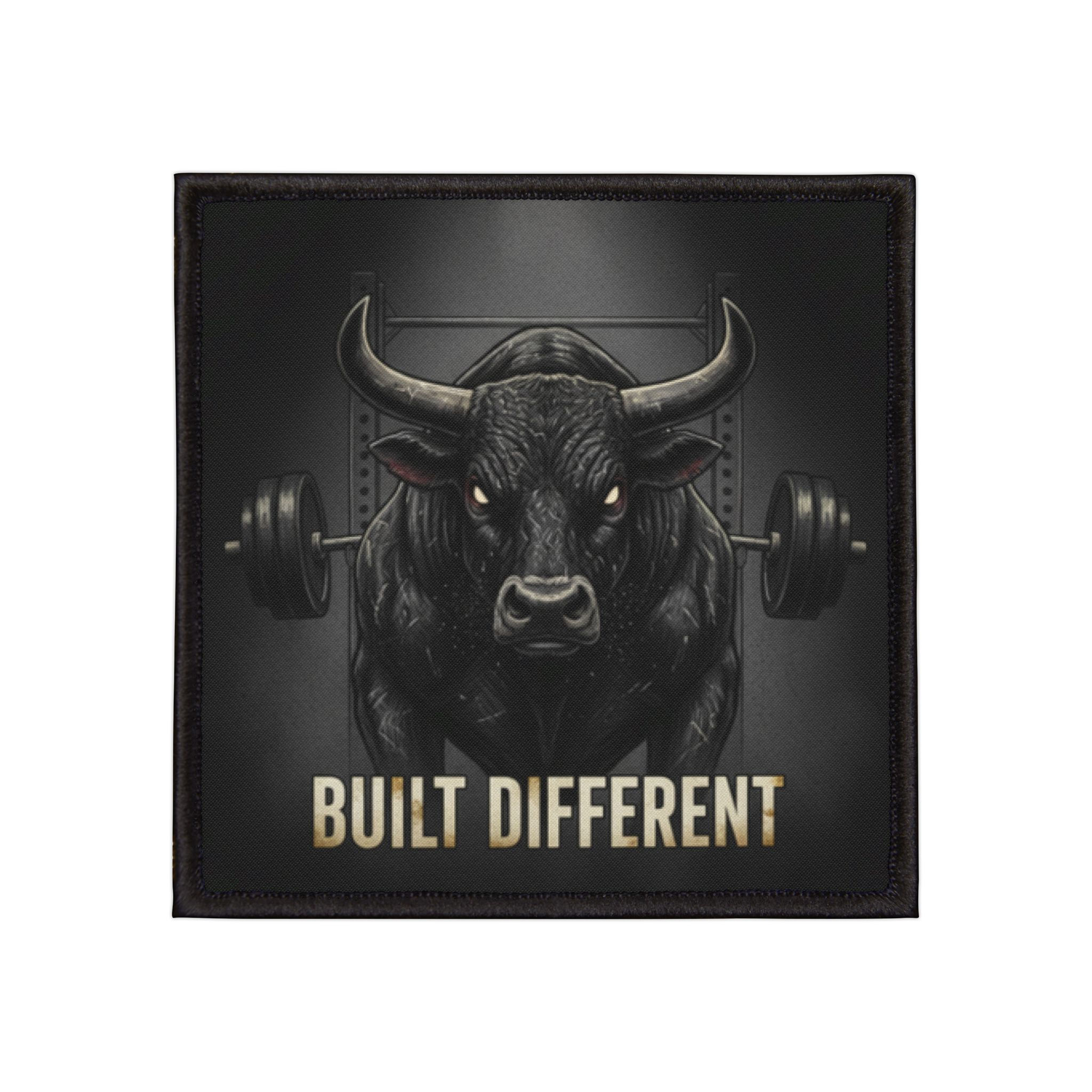 Bull Iron-On Patch – Built Different