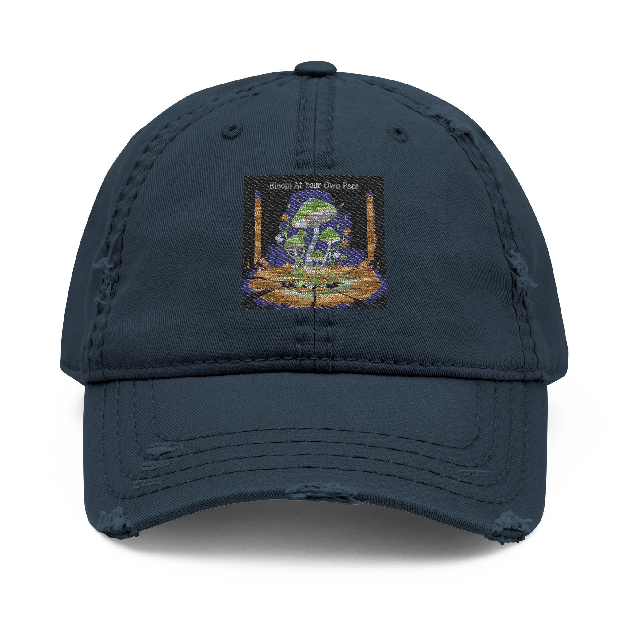 Black Cat Dad Hat – Bloom at Your Own Pace