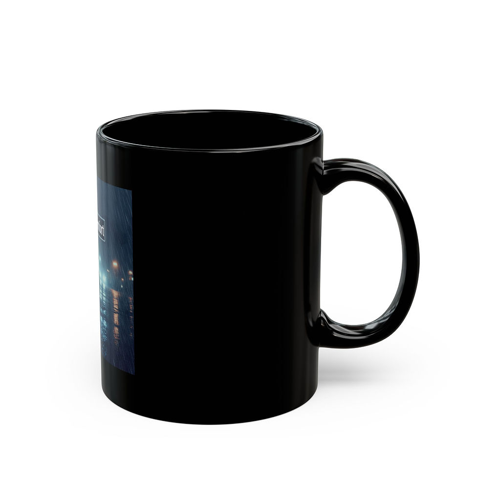 Thumbnail: Cyclist Black Mug 11oz – Miles Over Comfort