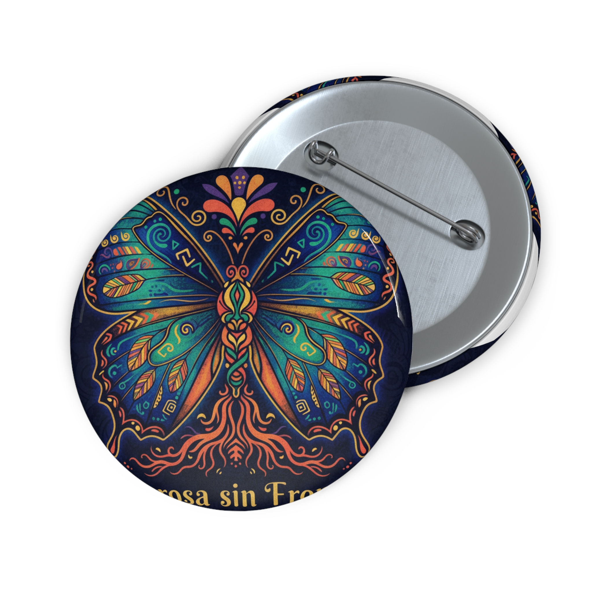 Butterfly Pin Button – Mariposa Sin Fronteras