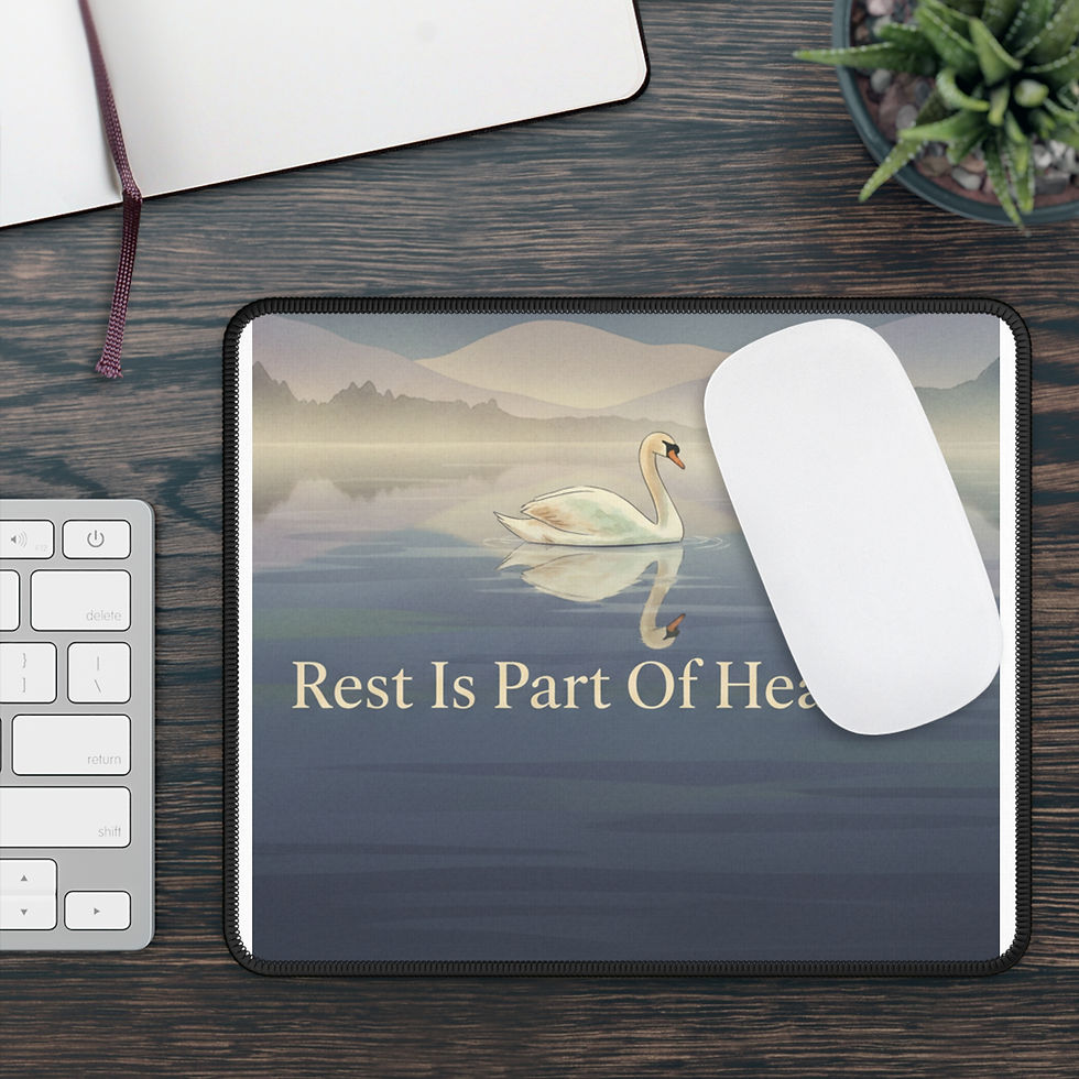 Thumbnail: Swan Mouse Pad – Rest is Part of Healing