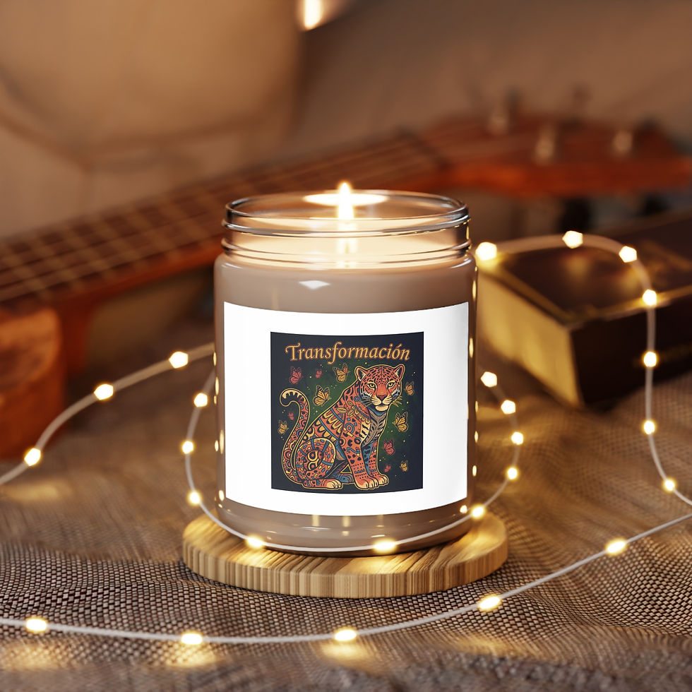 Thumbnail: Jaguar With Monarch Butterflie Scented Candle – Transformacin