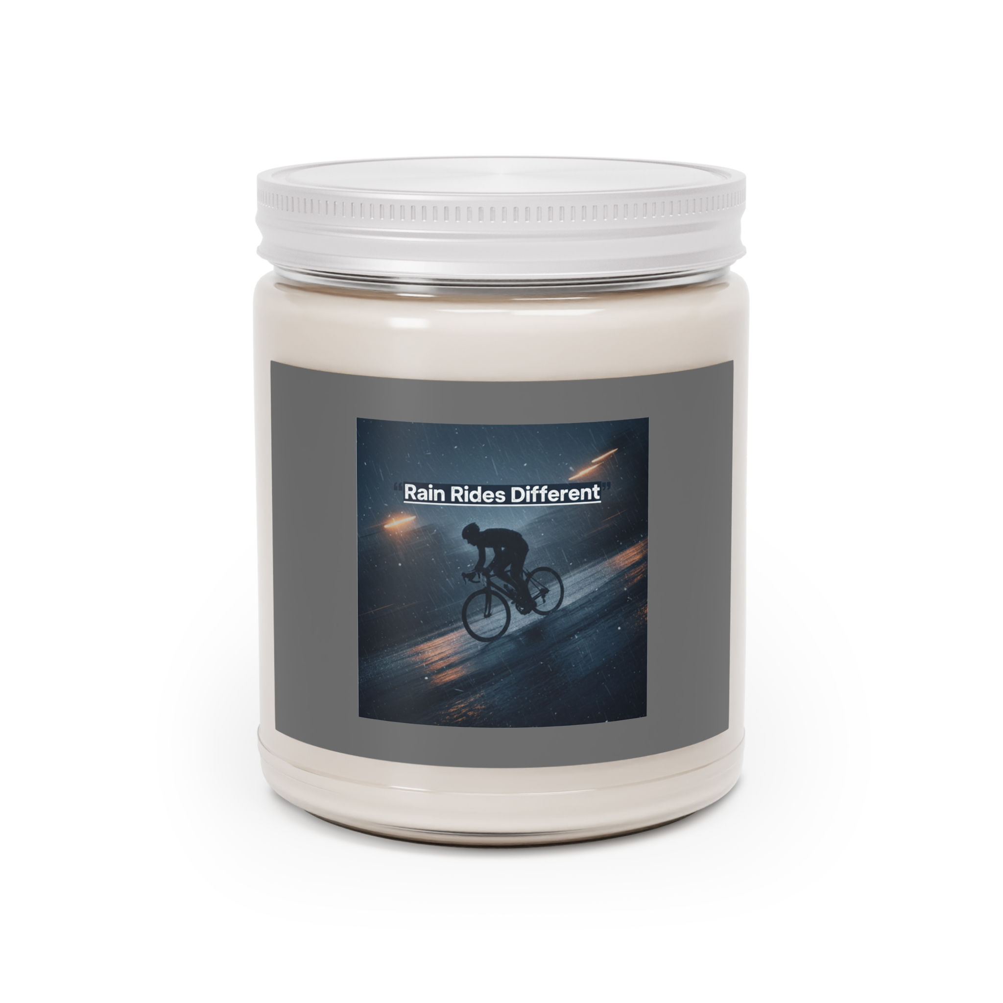 Cyclist Scented Candle – Rain Rides Different