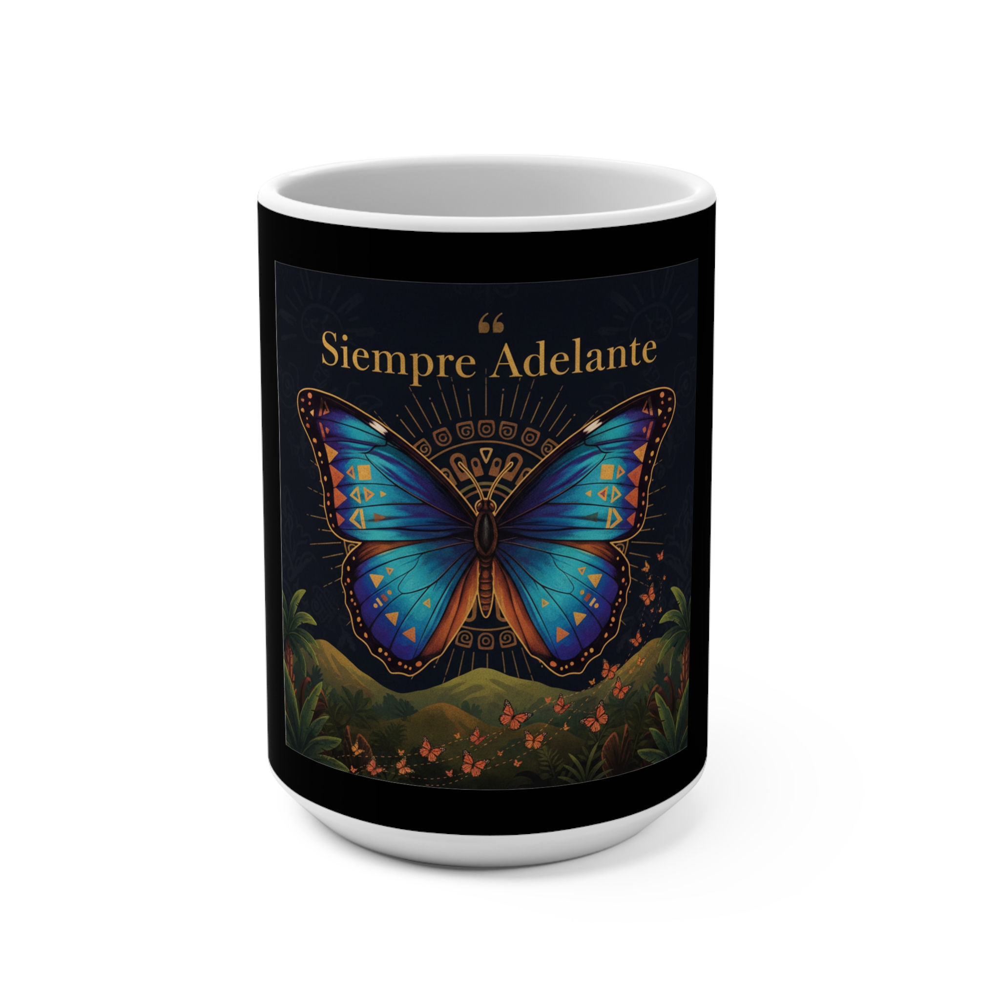 Butterfly Mug 15oz – Siempre Adelante