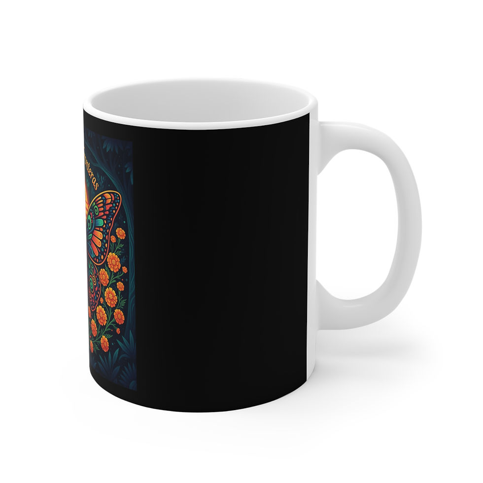 Thumbnail: Butterfly Mug 11oz – Mariposa Sin Fronteras