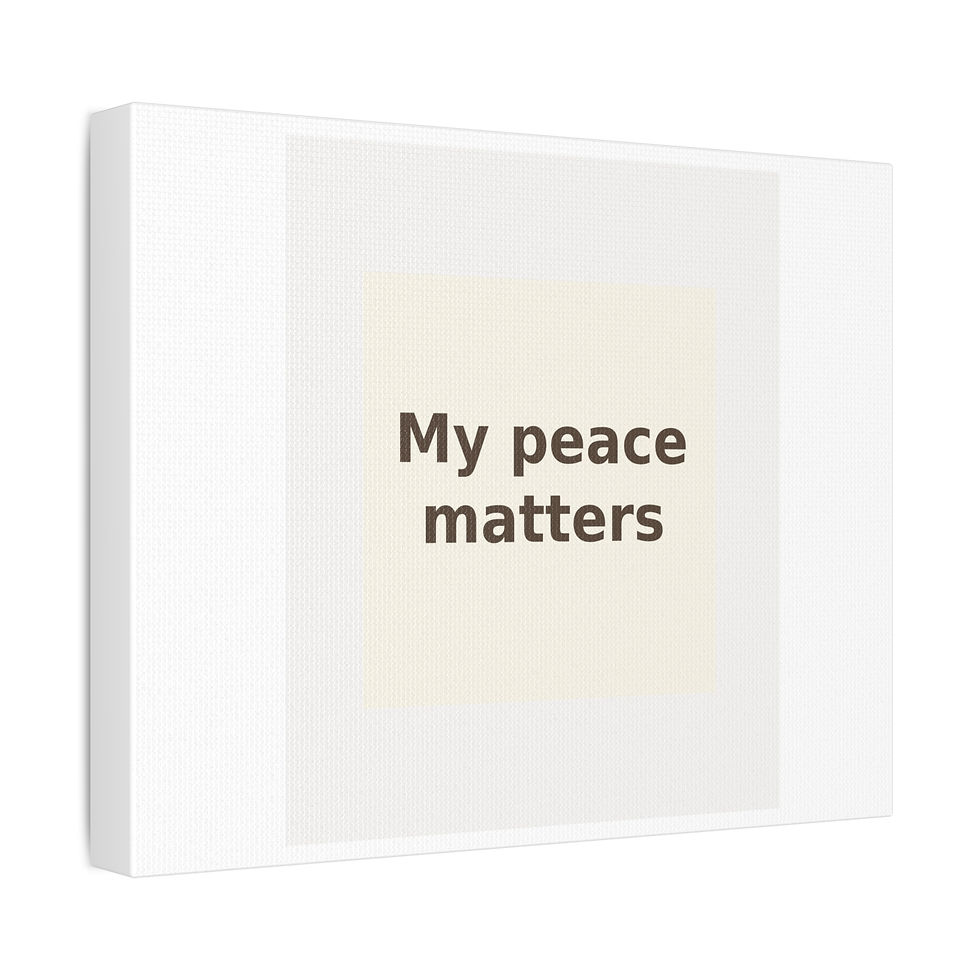 Thumbnail: My peace matters - Desk Mat