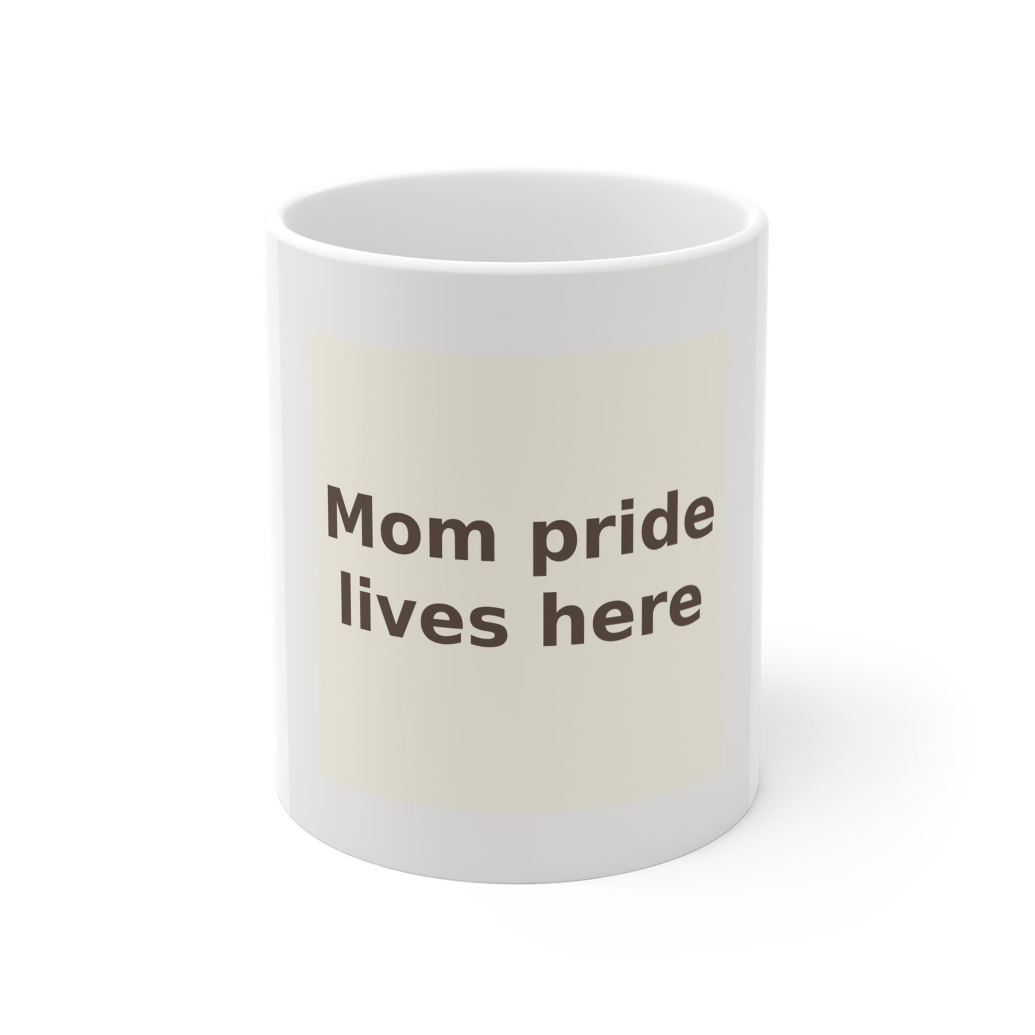 Mom pride lives here - Ceramic Mug