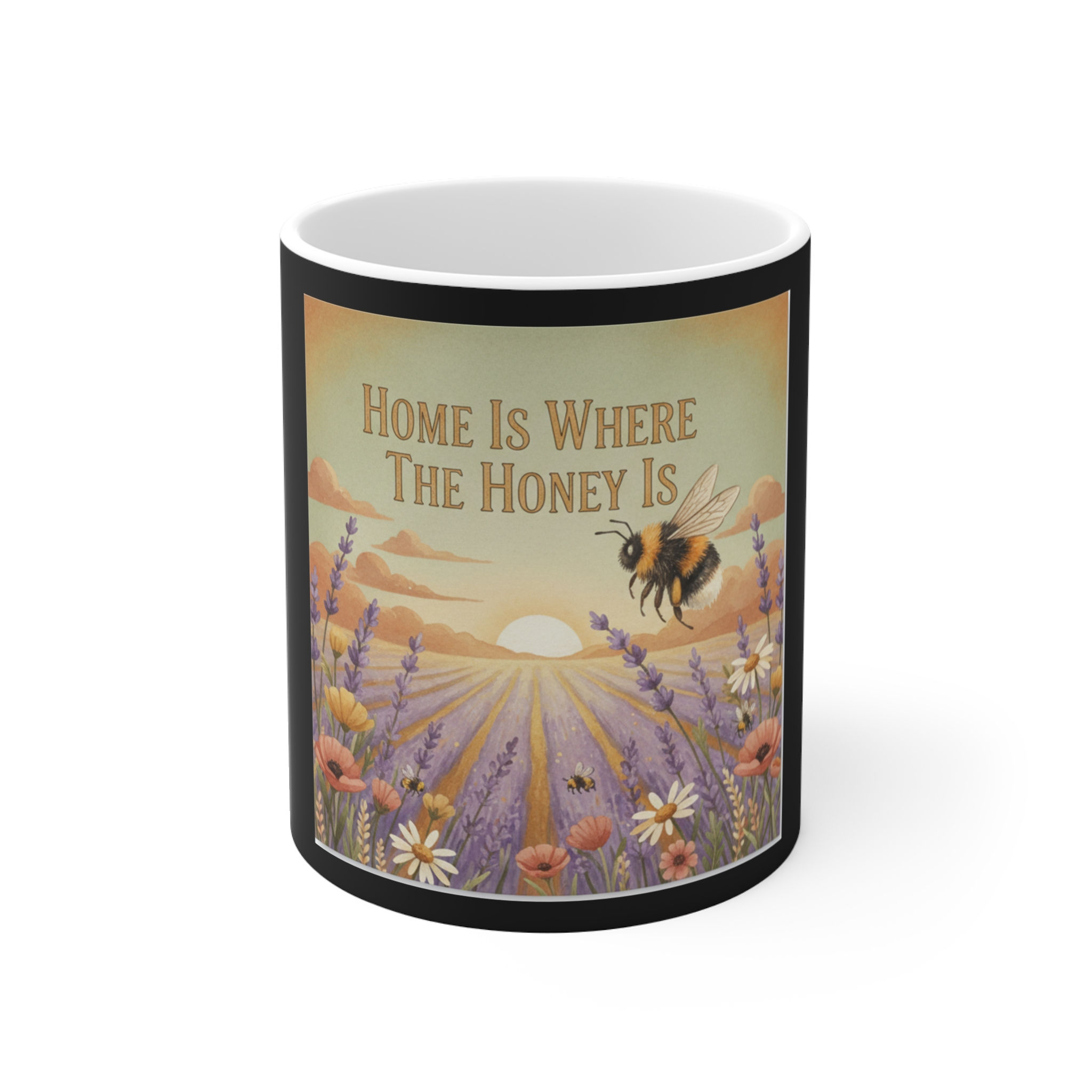 Bumblebee Mug 11oz – Home is Where the Honey is