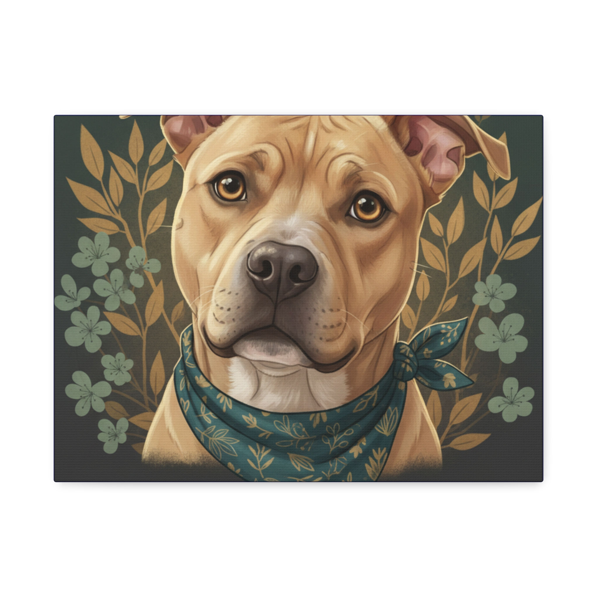 Pitbull Canvas Print – Rescue Love Repeat