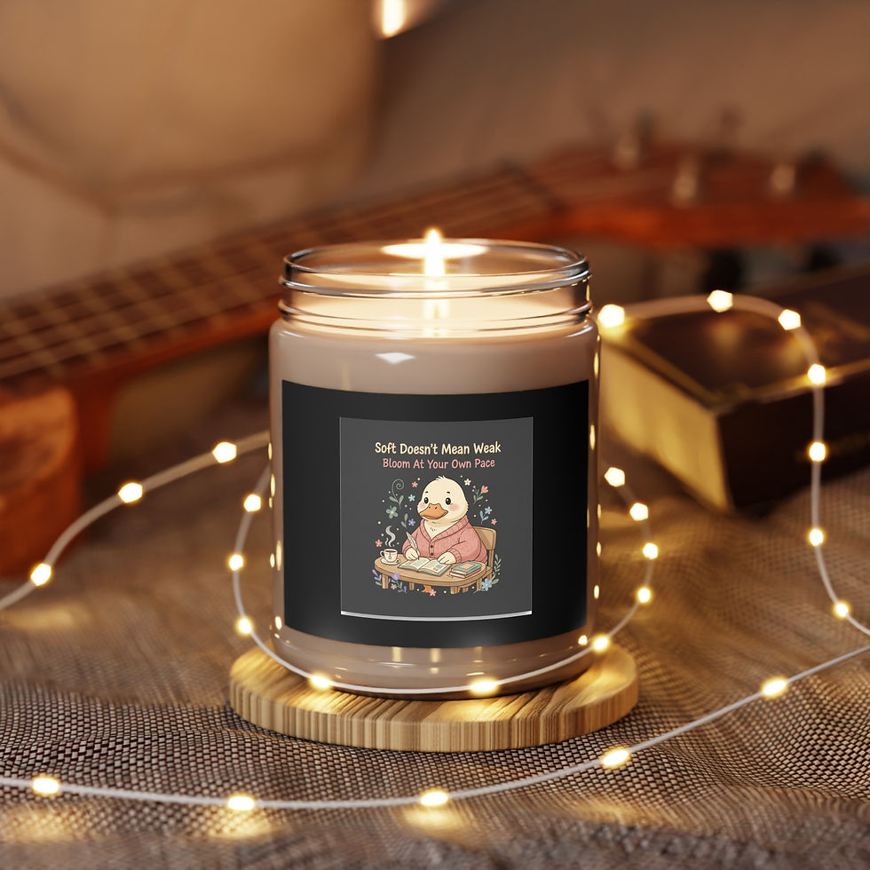 Thumbnail: Duck In A Cardigan Scented Candle – Soft Doesnt Mean Weak Bloom at Your Own
