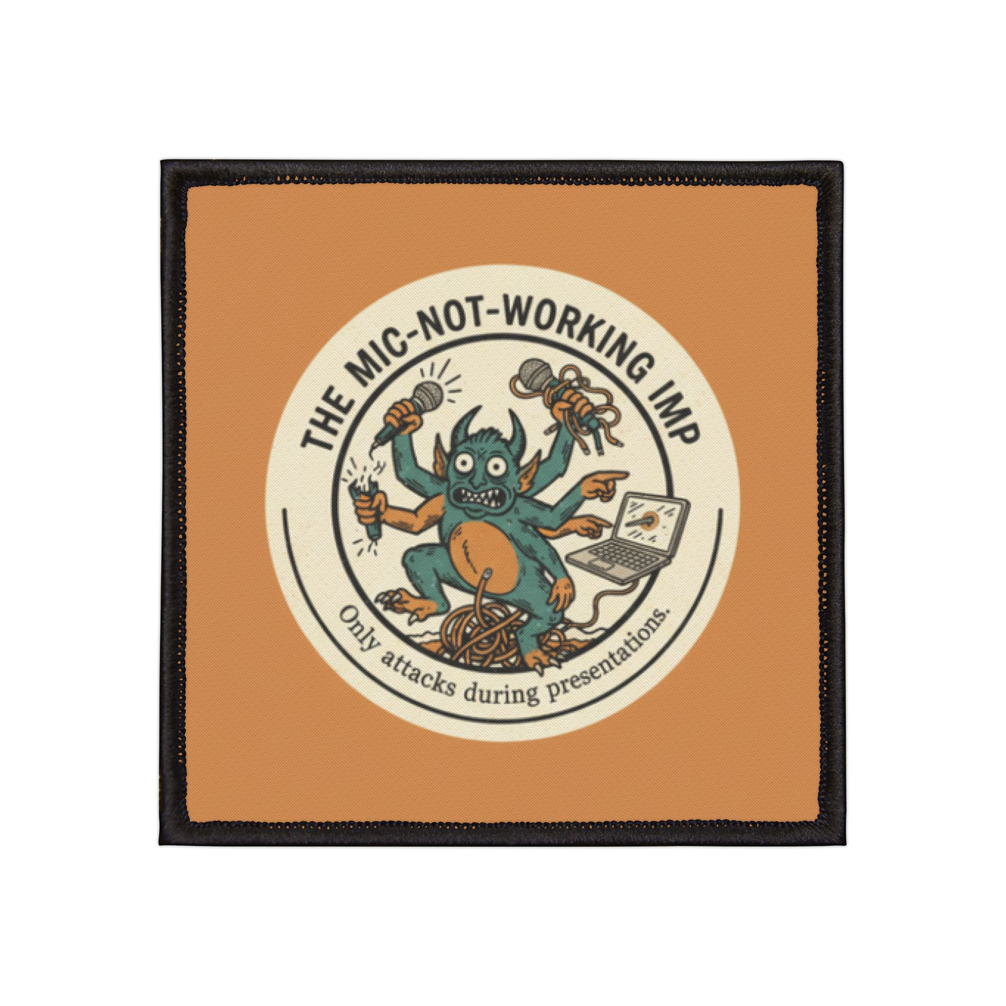 The Micnotworking Imp Iron-On Patch – The Mic-not-working Imp