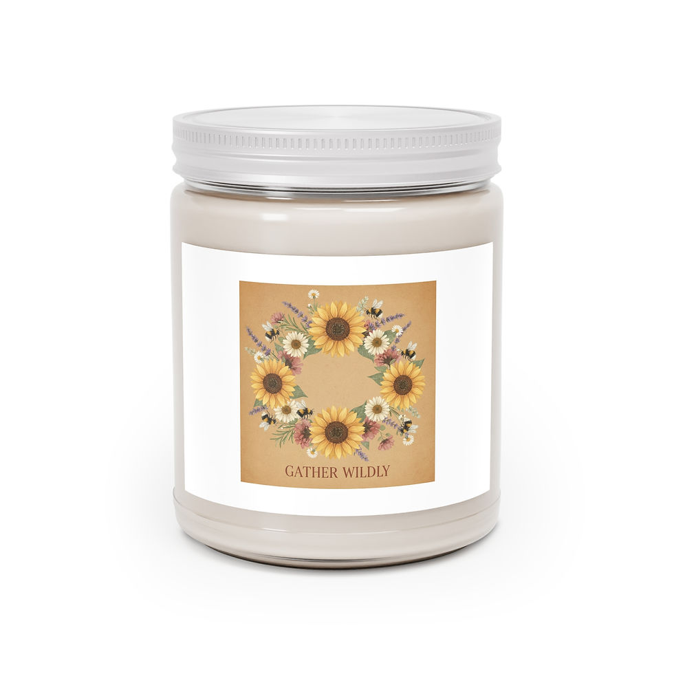 Thumbnail: Sunflowers And Bees Scented Candle – Gather Wildly