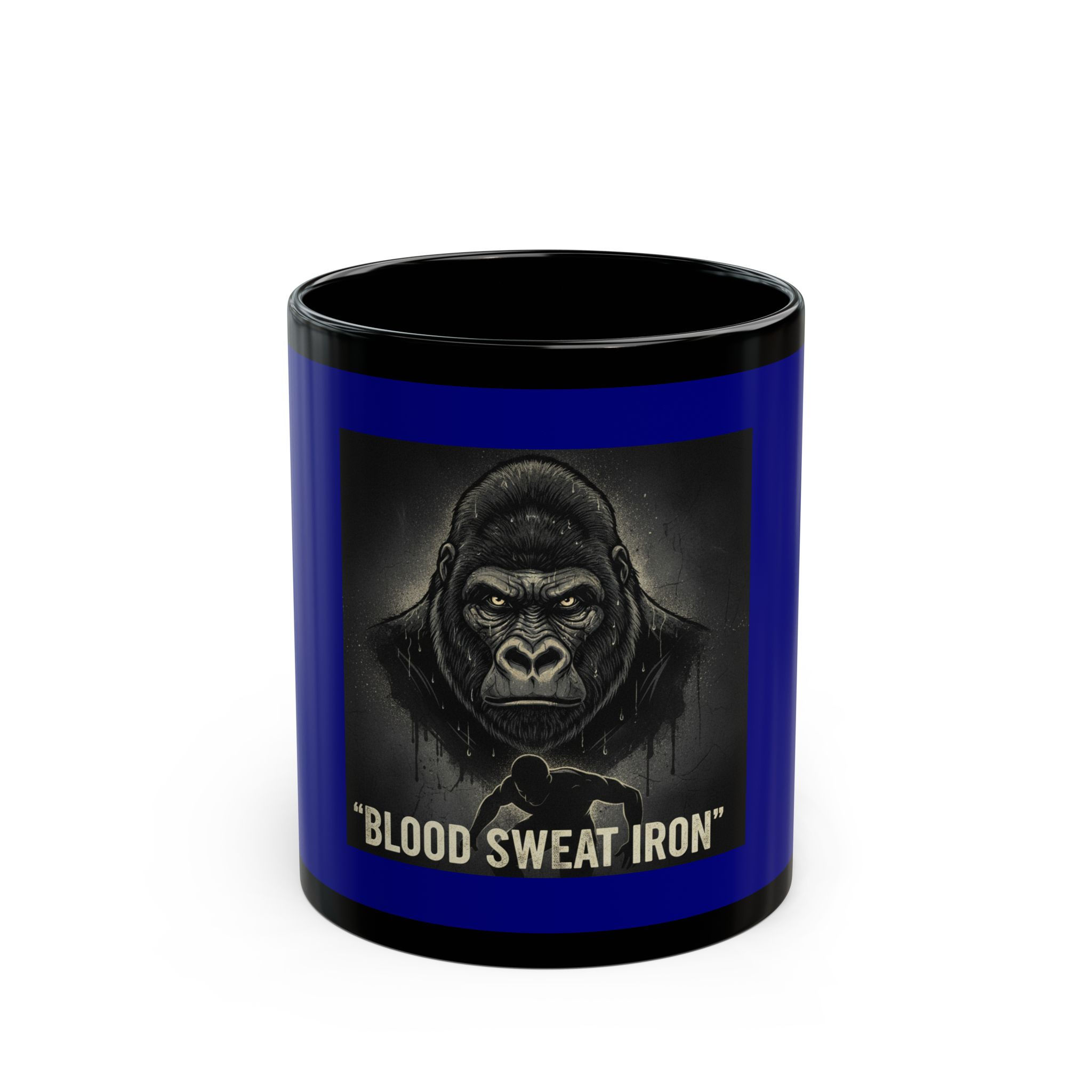Gorilla Black Mug 11oz – Blood Sweat Iron