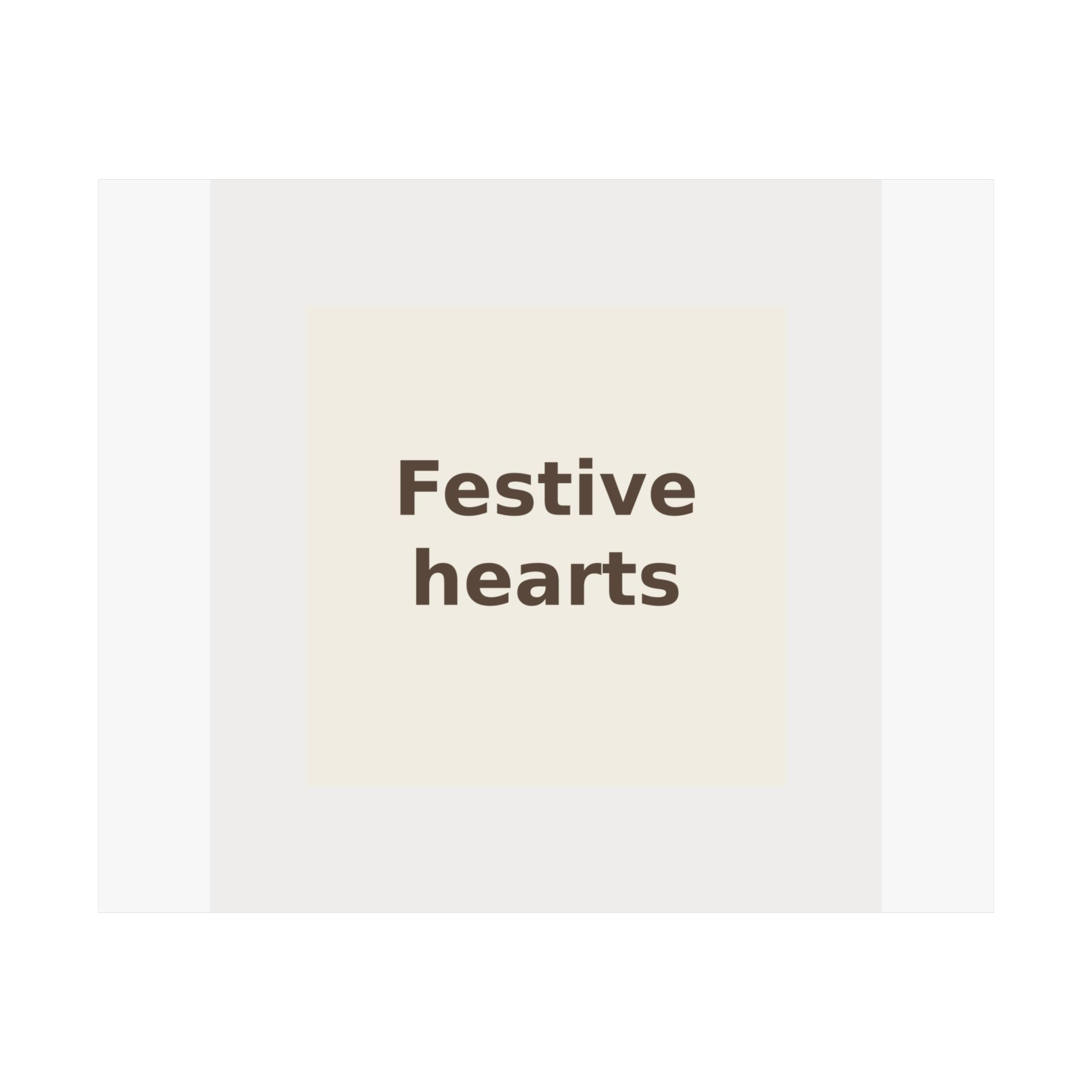 Festive hearts - Framed Poster