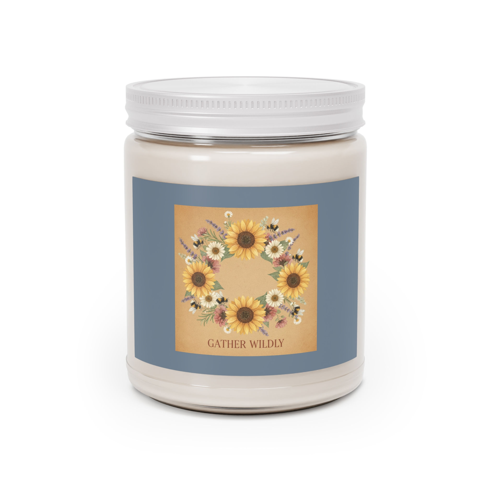 Sunflowers And Bees Scented Candle – Gather Wildly
