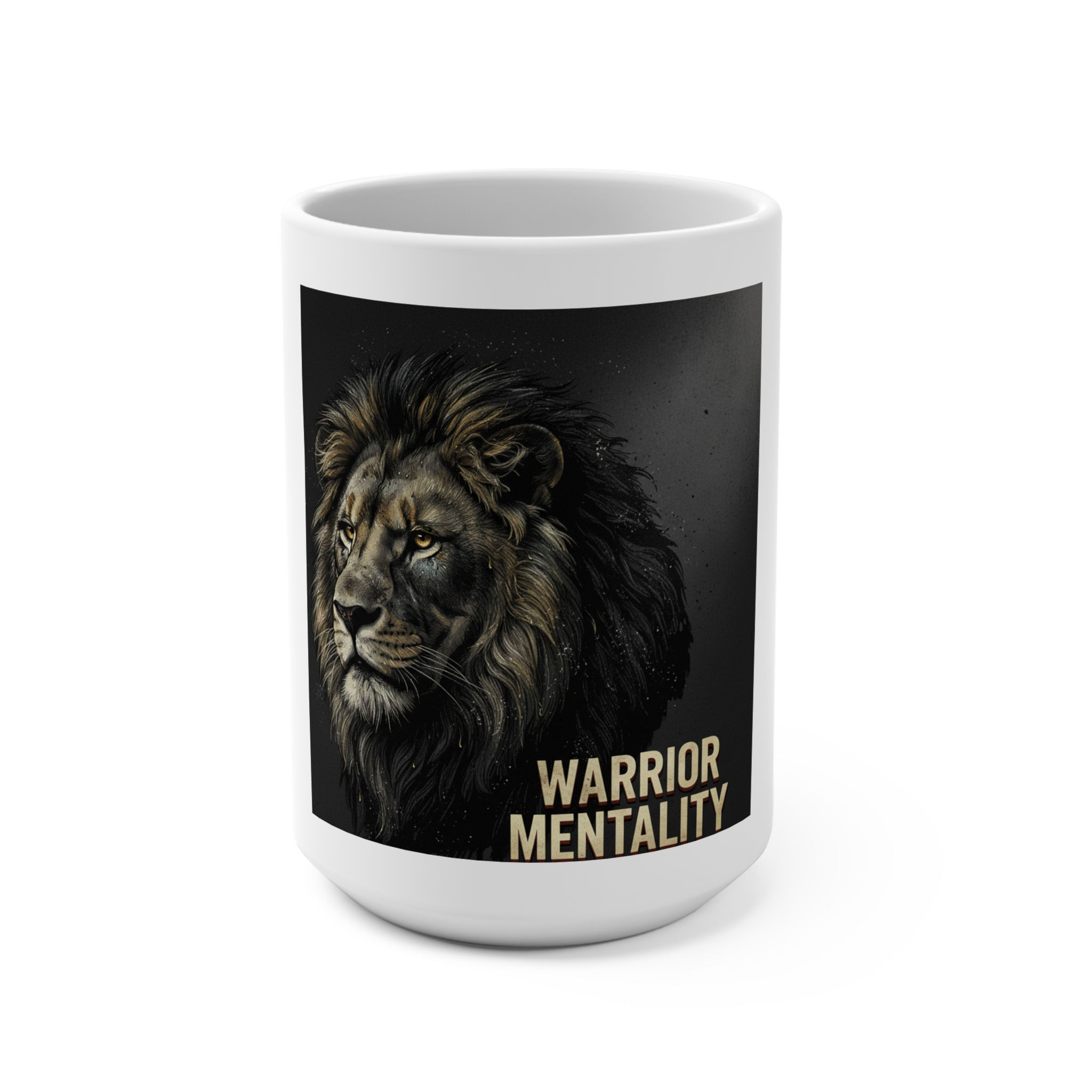 Lion Mug 15oz – Warrior Mentality