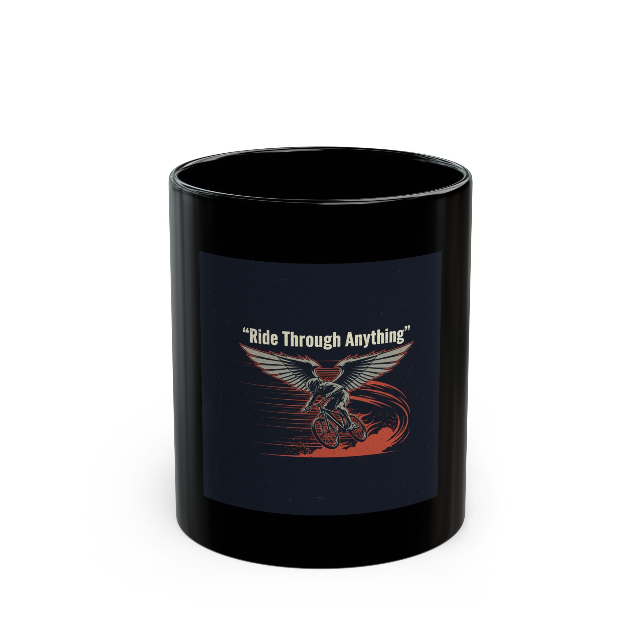 Cyclist Black Mug 11oz – Ride Through Anything