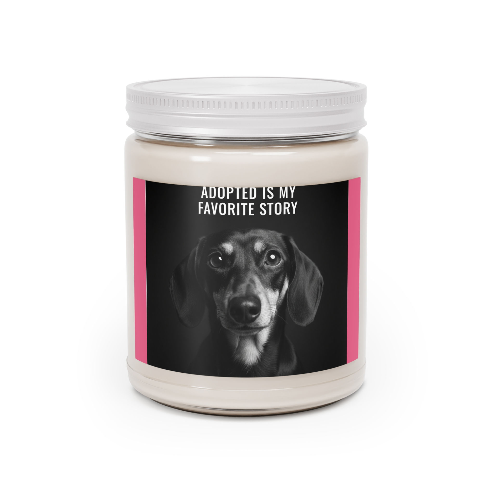 Dog Scented Candle – Adopted is My Favorite Story