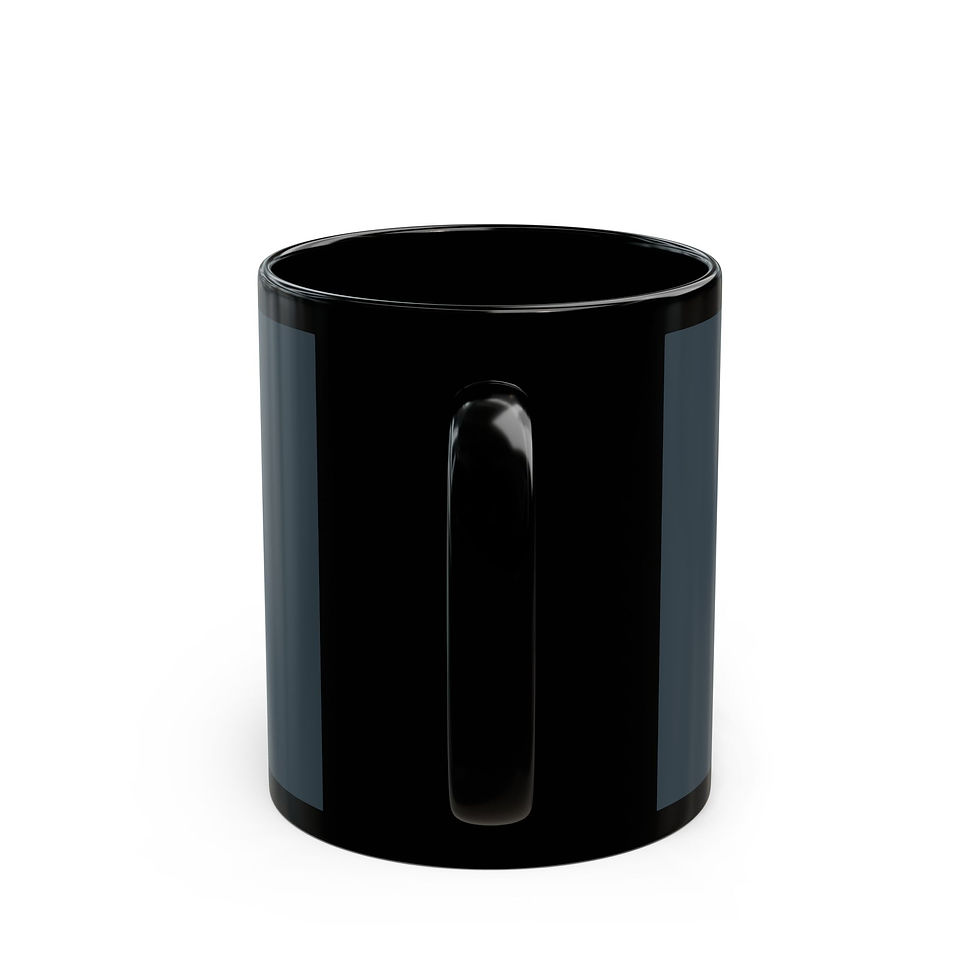 Thumbnail: Mushrooms In A Black Mug 11oz – Grow Through the Earth