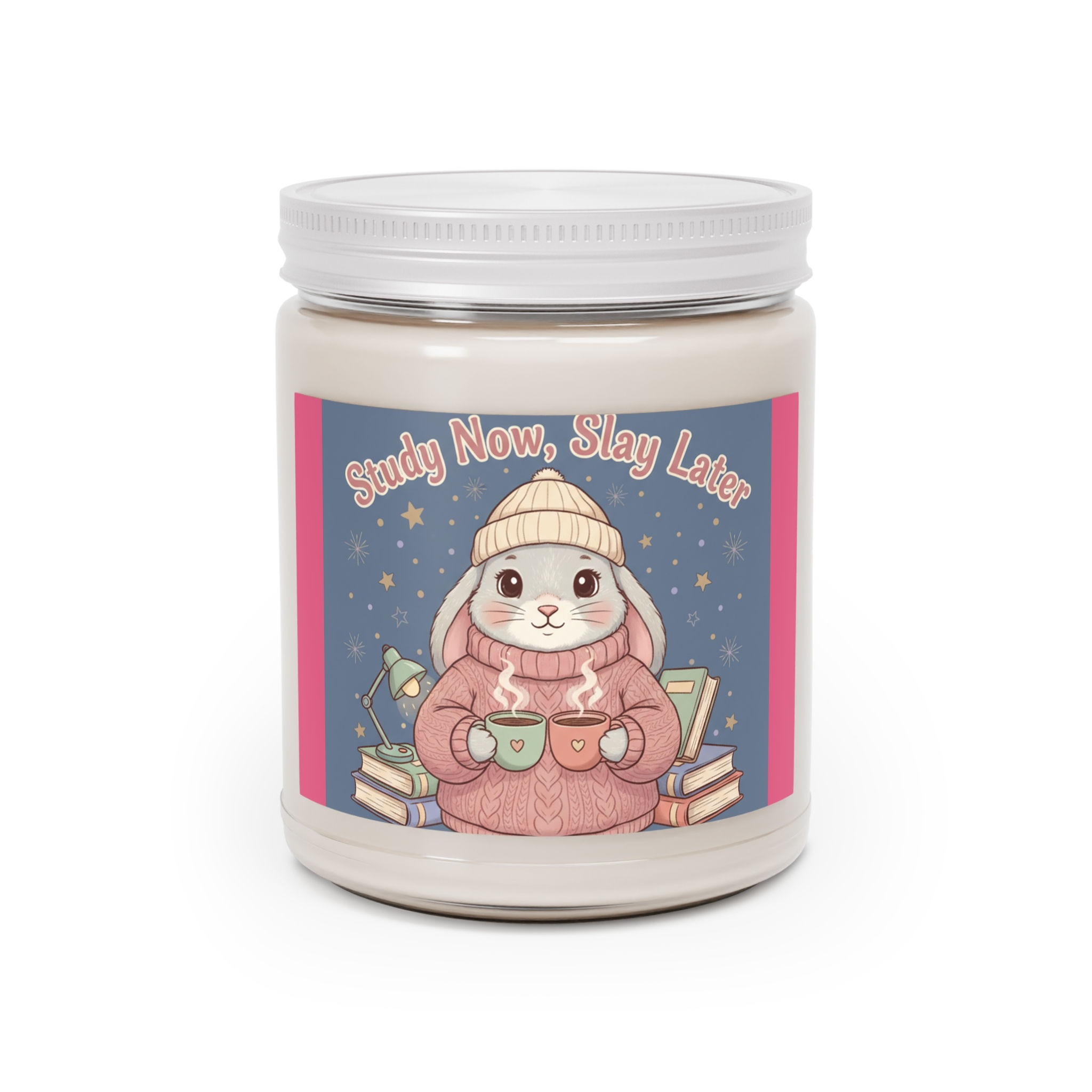 Rabbit Scented Candle – Study Now, Slay Later