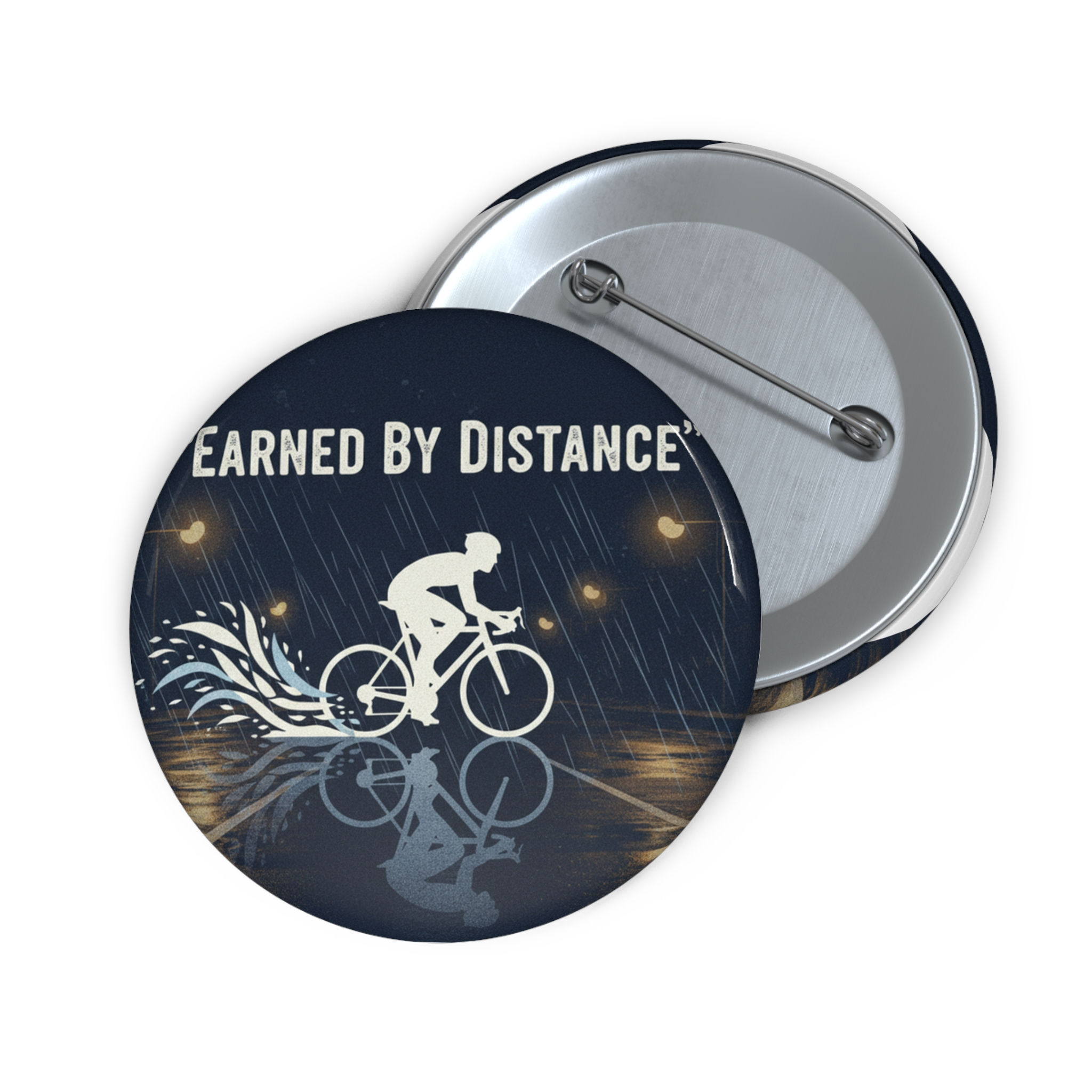 Cyclist Pin Button – Earned by Distance