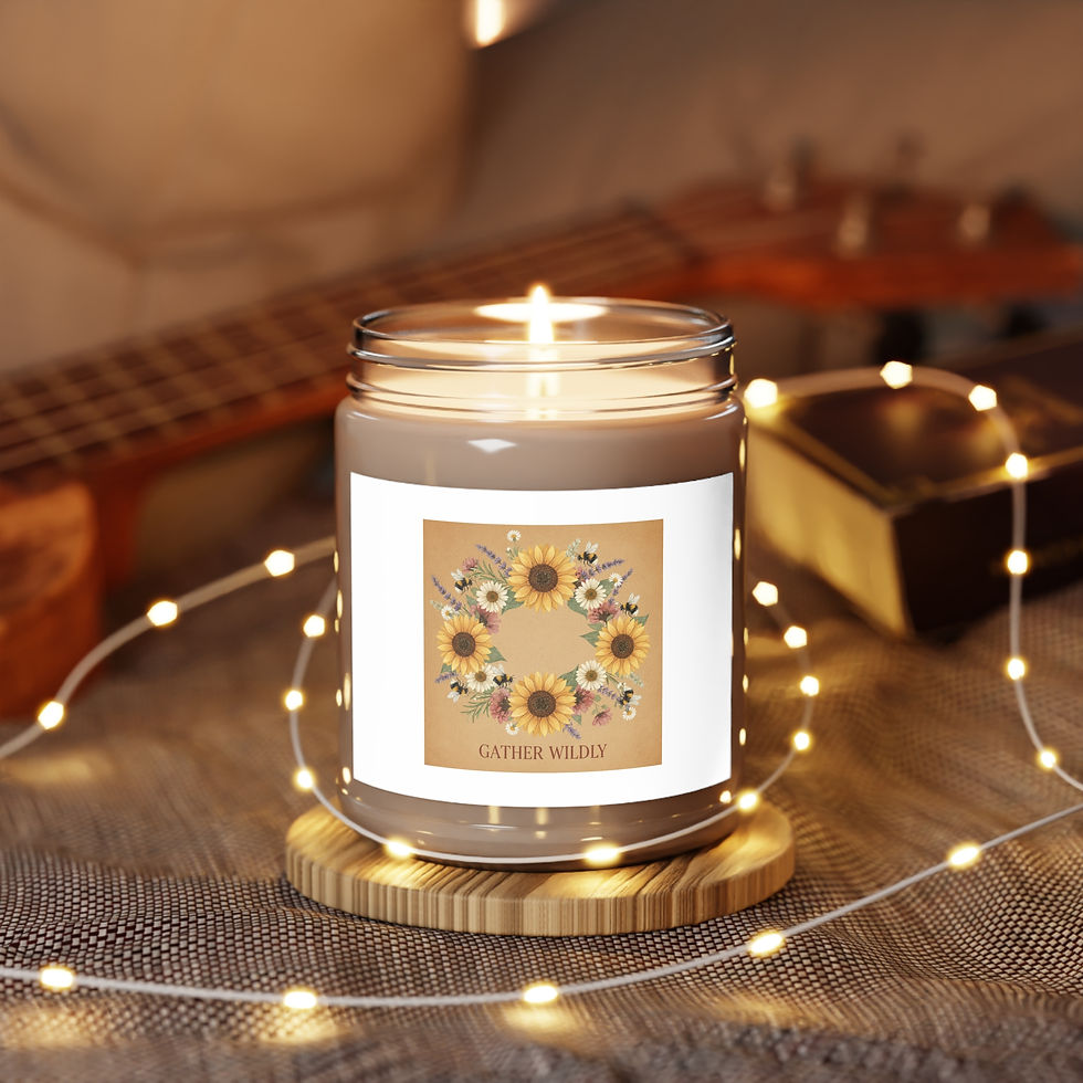 Thumbnail: Sunflowers And Bees Scented Candle – Gather Wildly