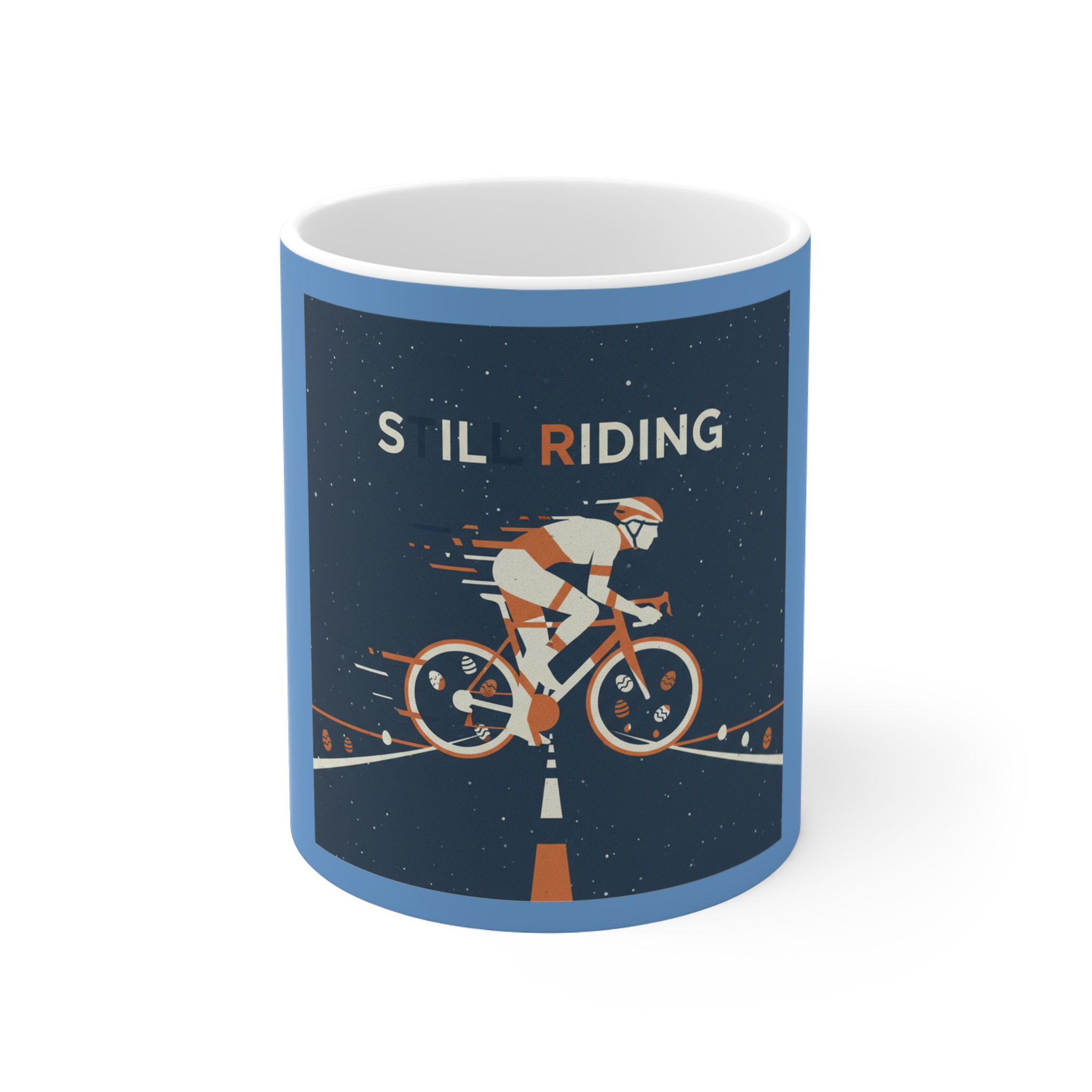 Rider On A Bicycle Mug 11oz – Still Riding