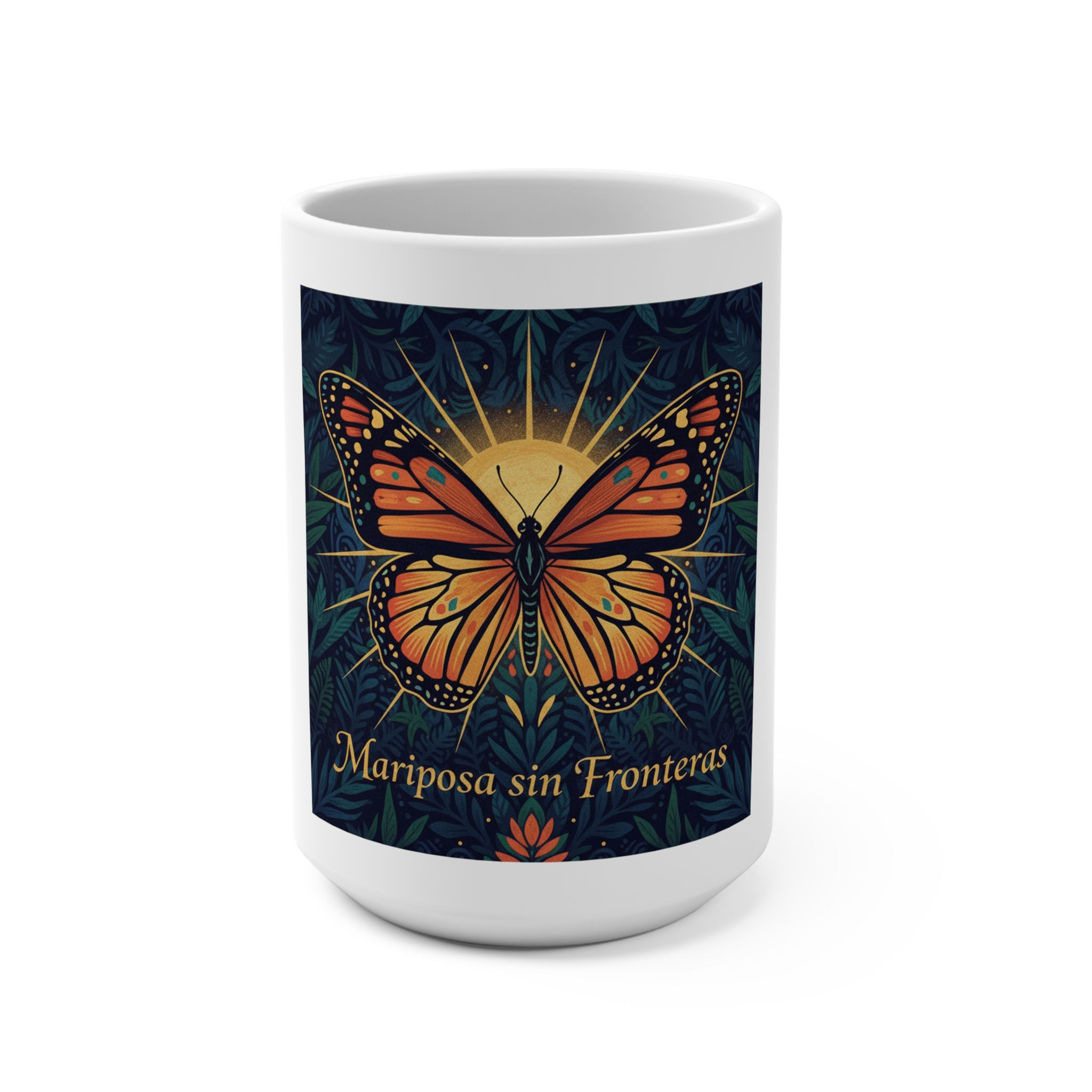 Butterfly Mug 15oz – Mariposa Sin Fronteras