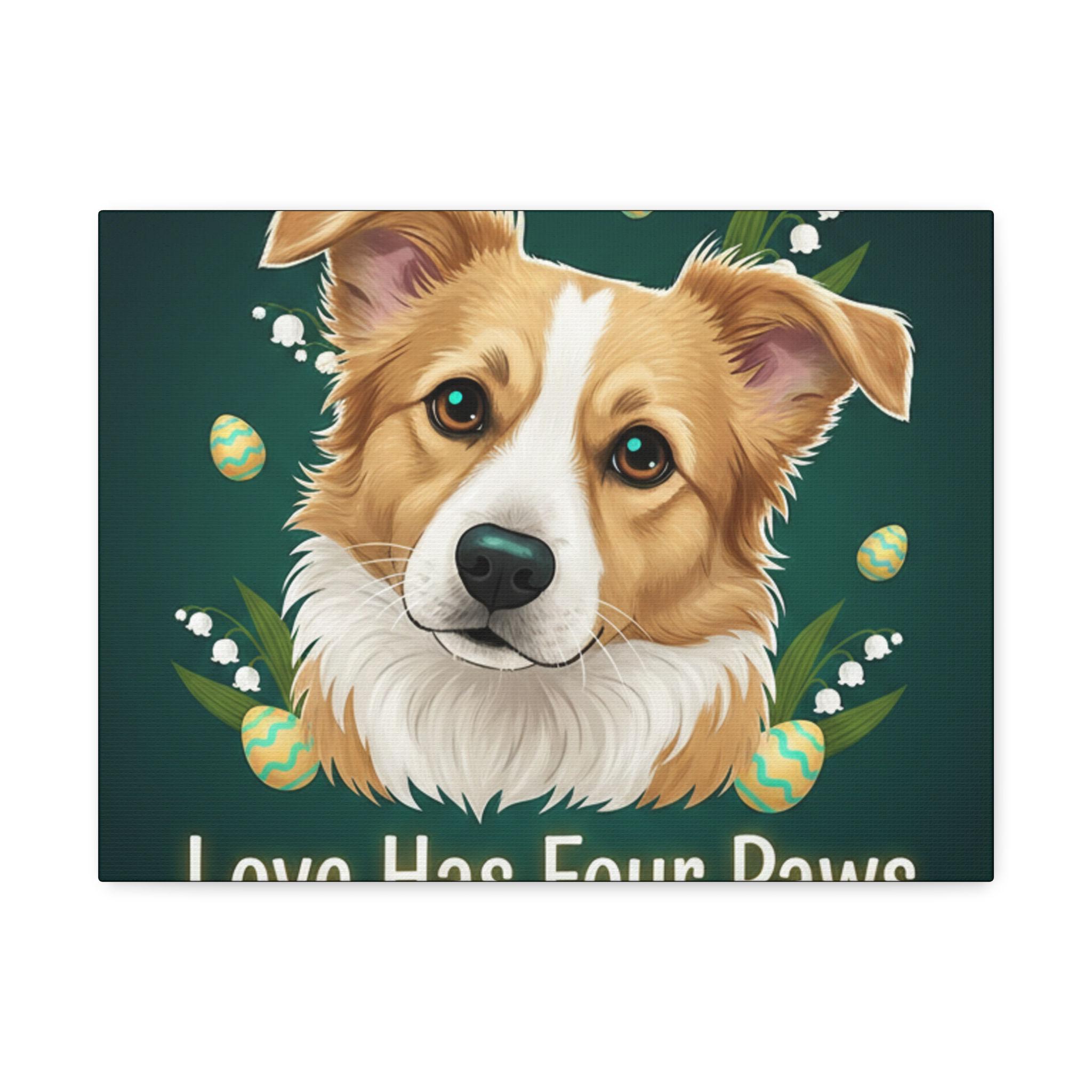 Mixed Breed Canvas Print – Love Has Four Paws