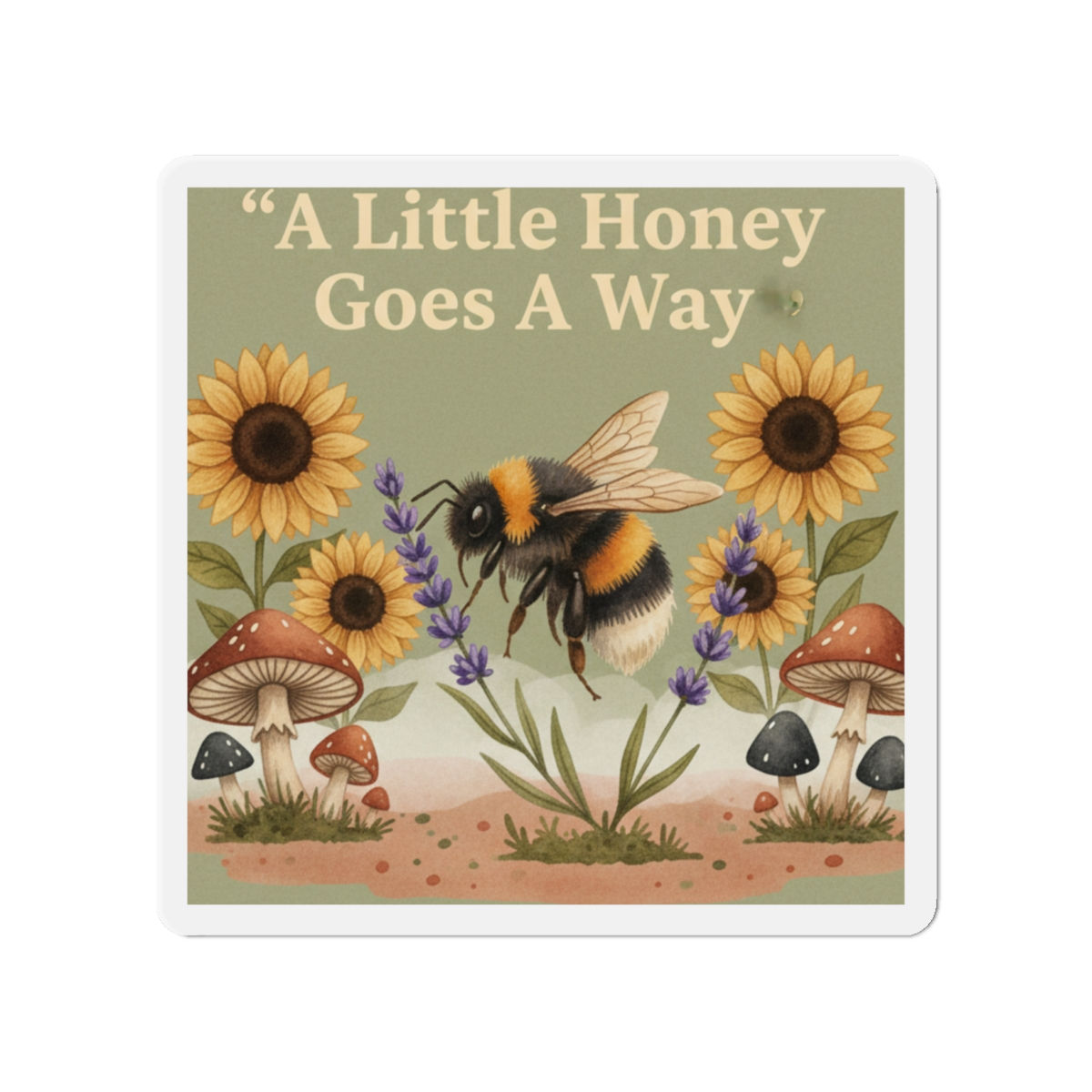 Bumblebee Die-Cut Magnet – A Little Honey Goes a Way