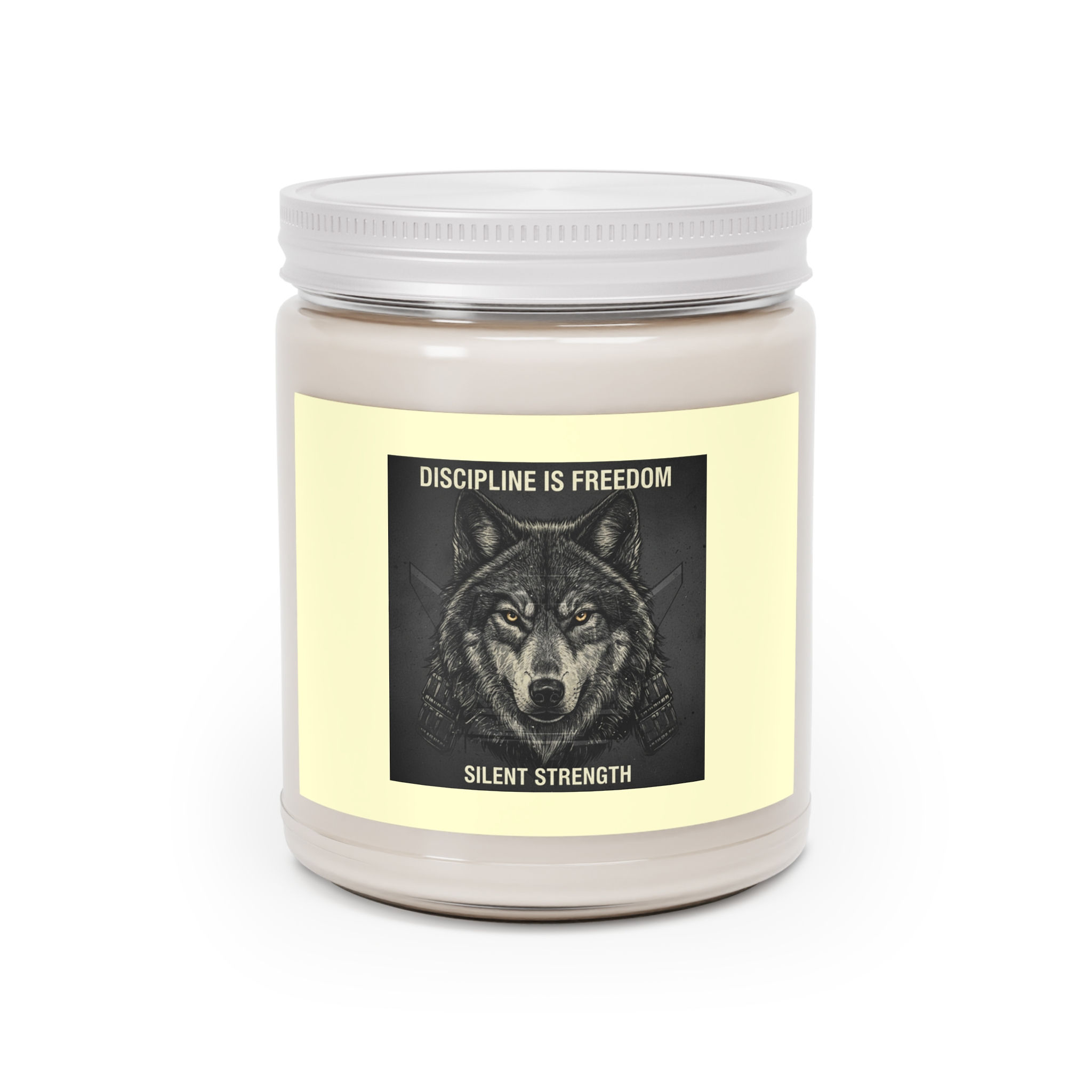 Wolf Scented Candle – Discipline is Freedom