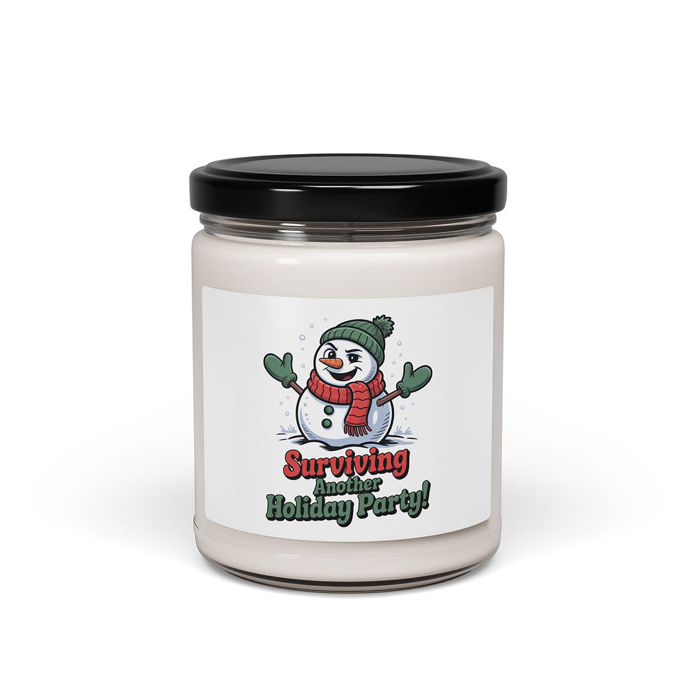 Surviving Another Holiday Party Candle | funny holiday survival, party humor