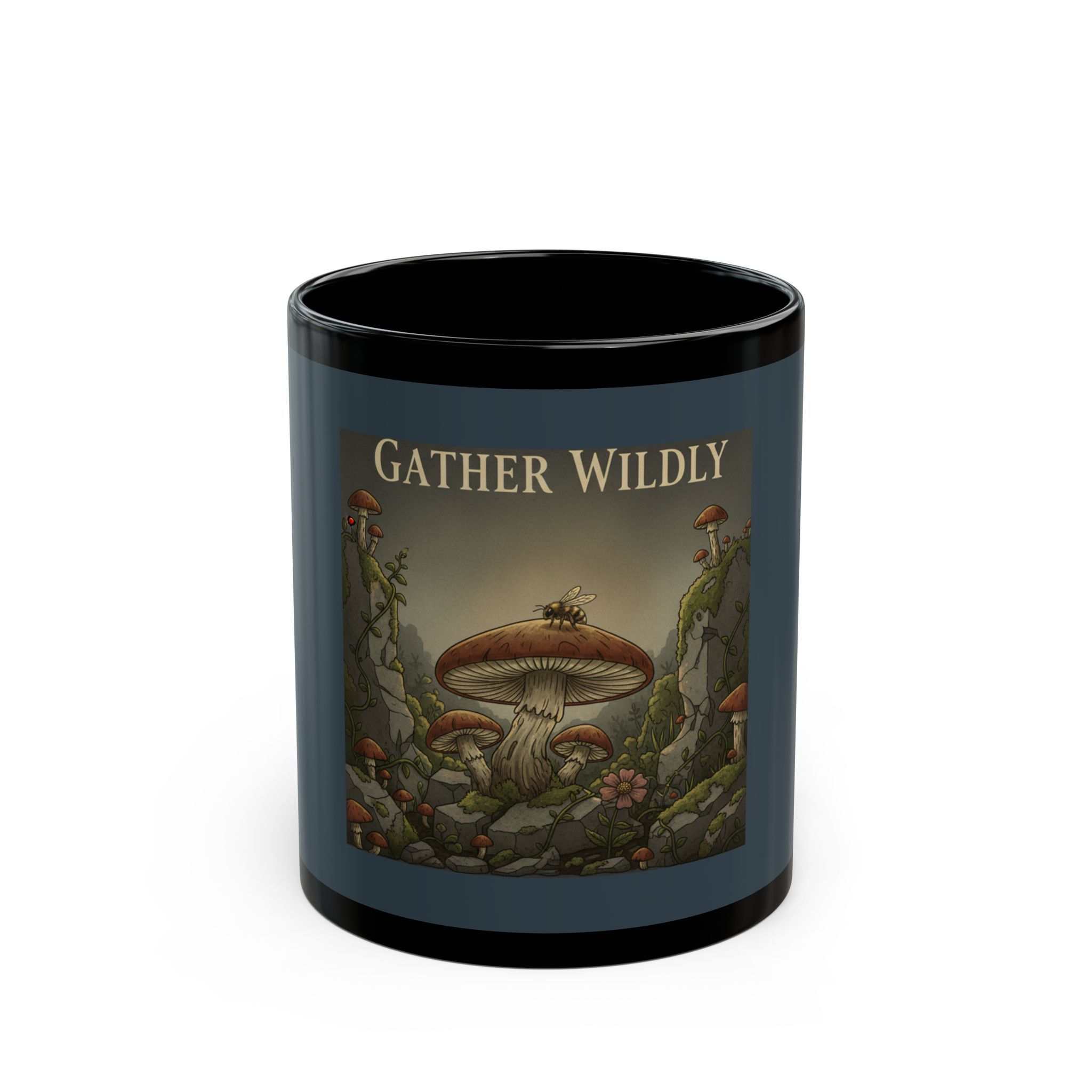 Honeybee Black Mug 11oz – Gather Wildly