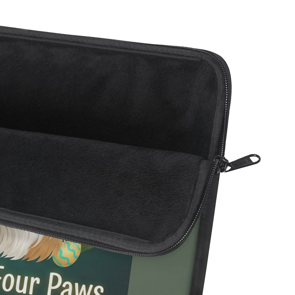Thumbnail: Mixed Breed Laptop Sleeve – Love Has Four Paws