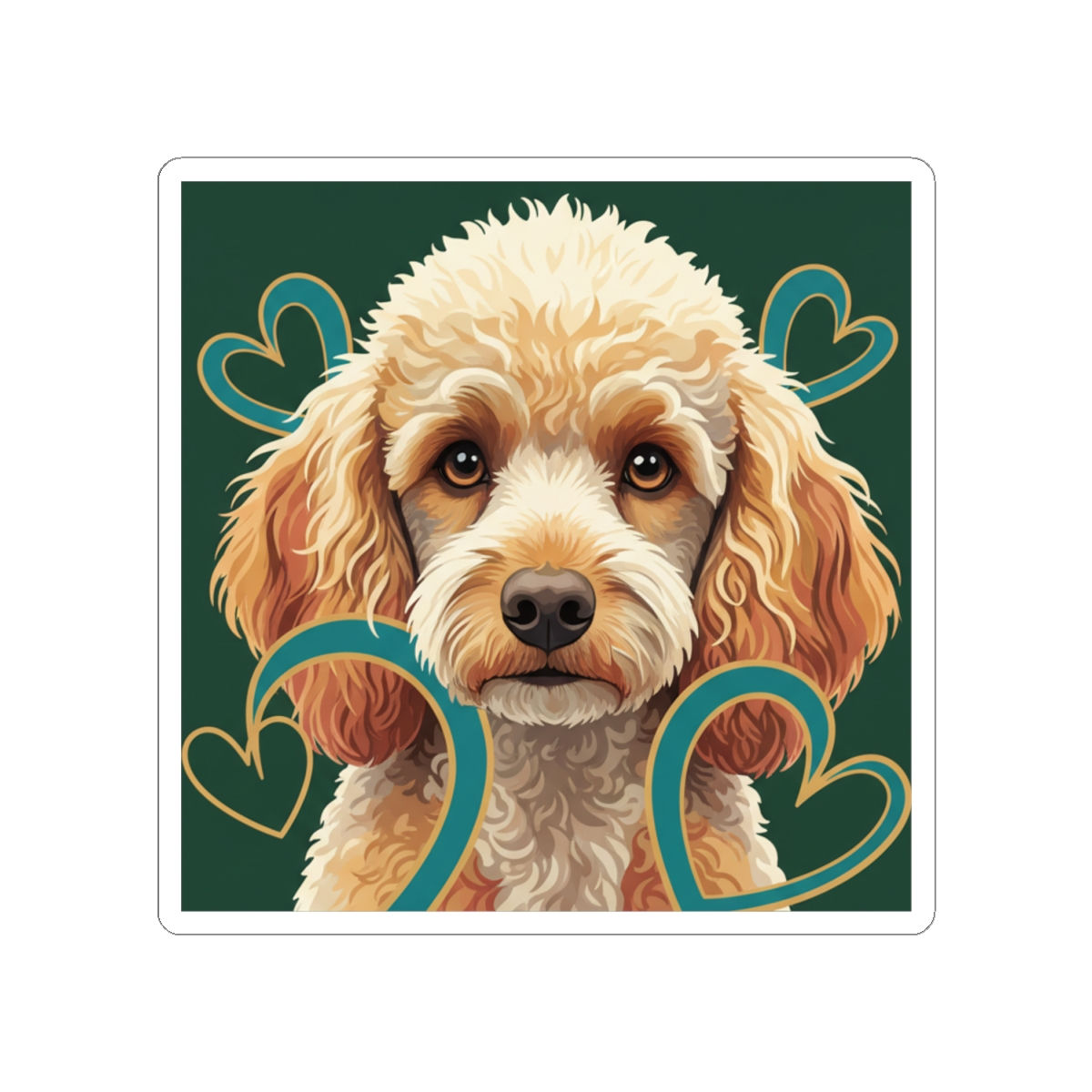 Poodle Kiss-Cut Sticker – Love Has Four Paws