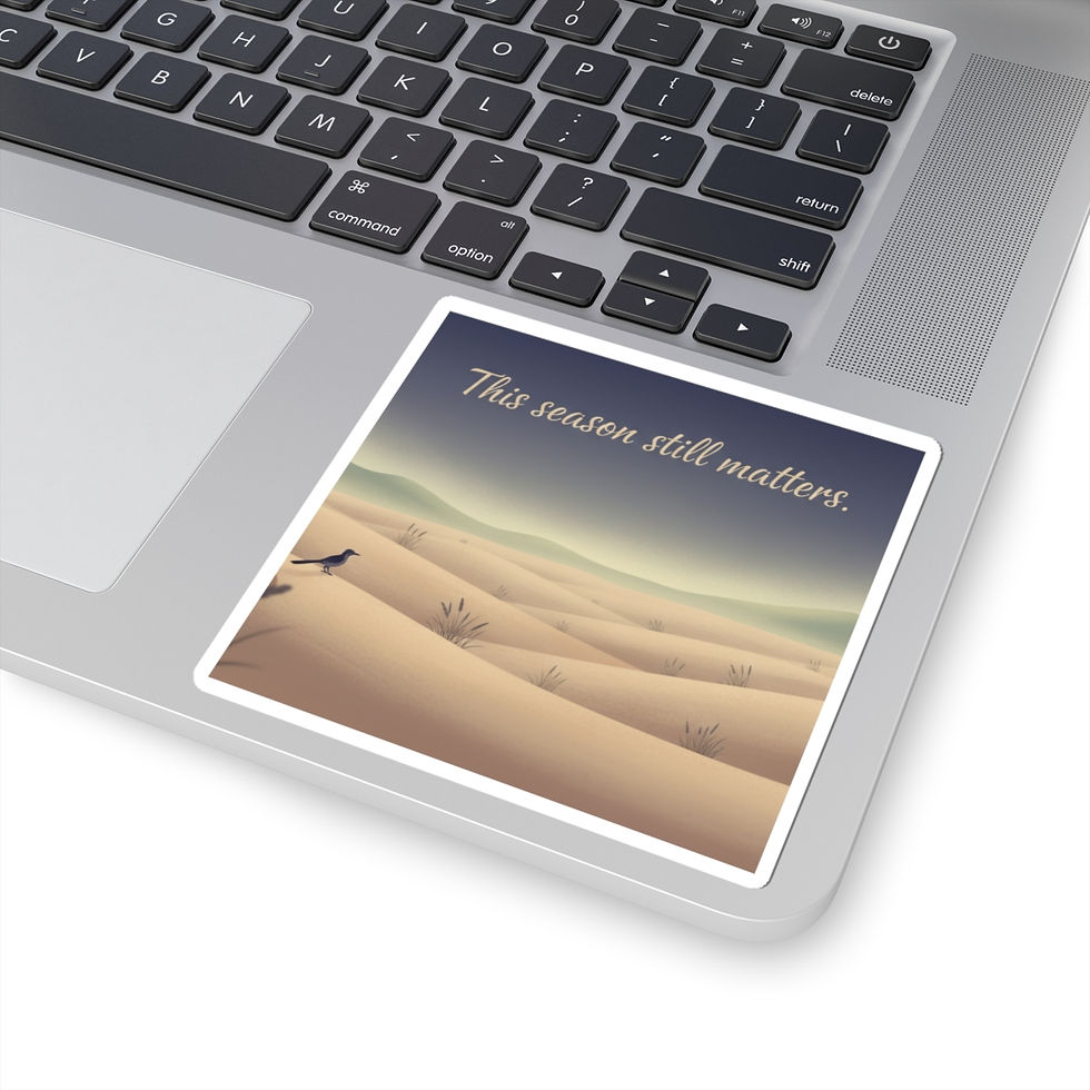 Thumbnail: Bird In Desert Kiss-Cut Sticker – This Season Still Matters
