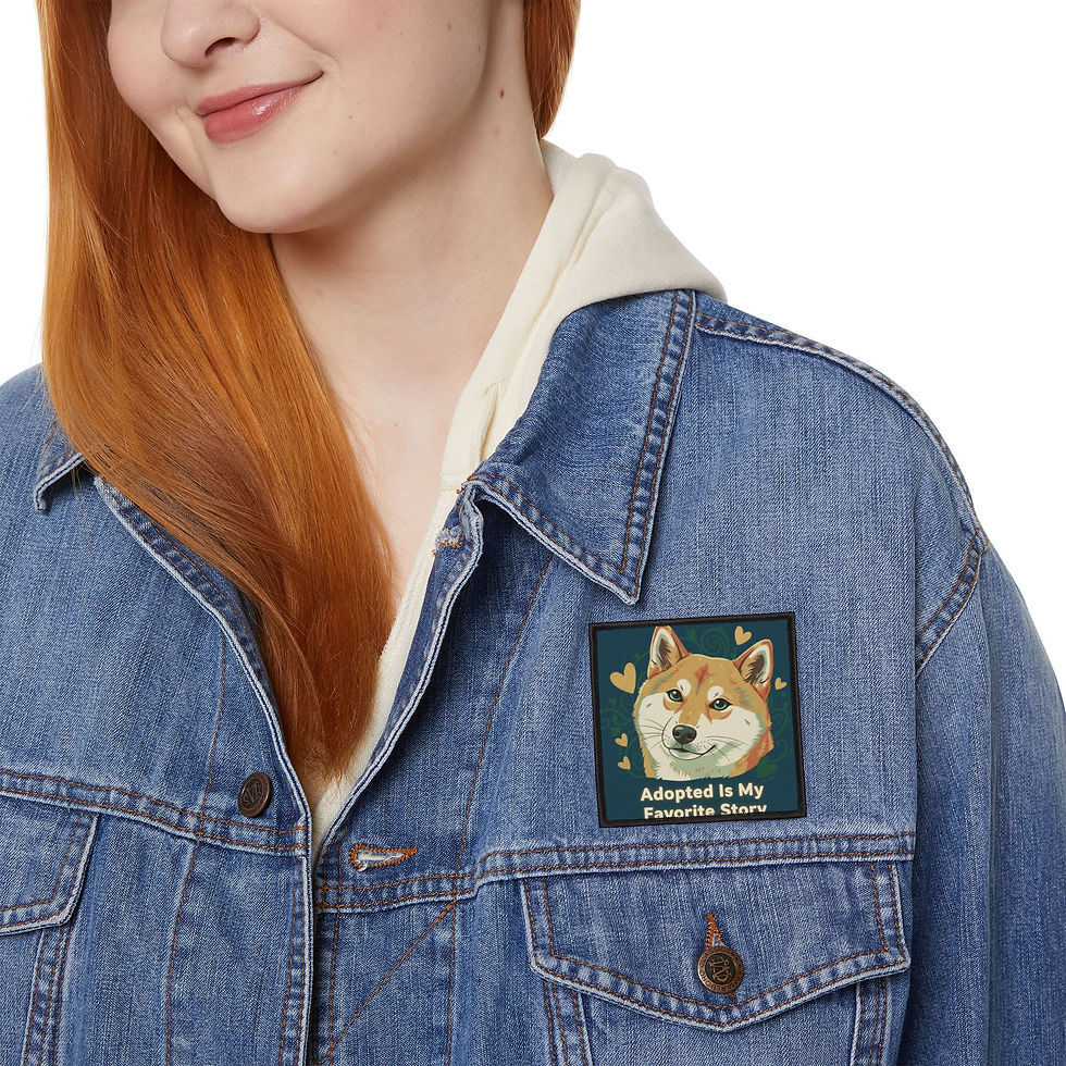 Thumbnail: Shiba Inu Iron-On Patch – Adopted is My Favorite Story