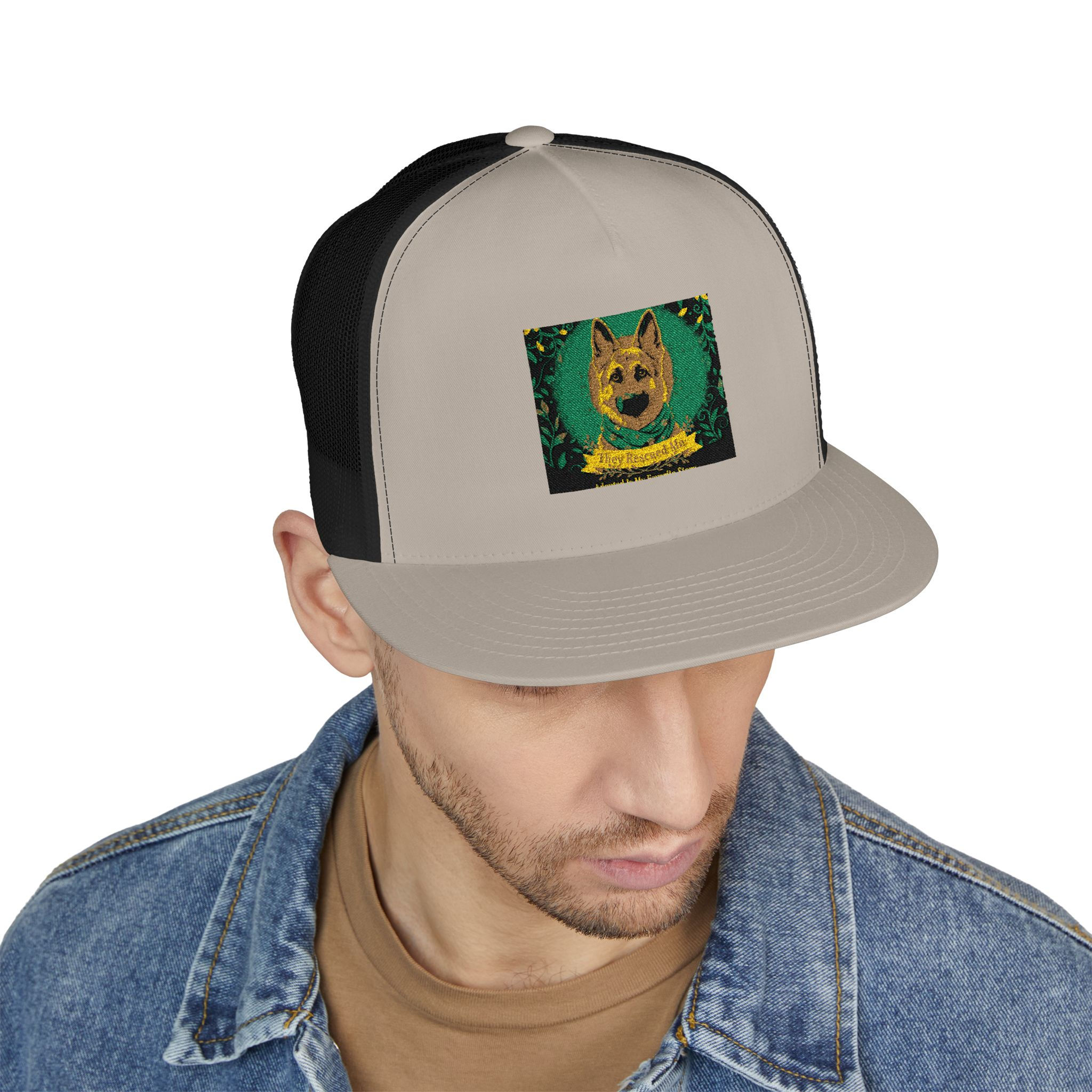 German Shepherd Trucker Cap – They Rescued Me