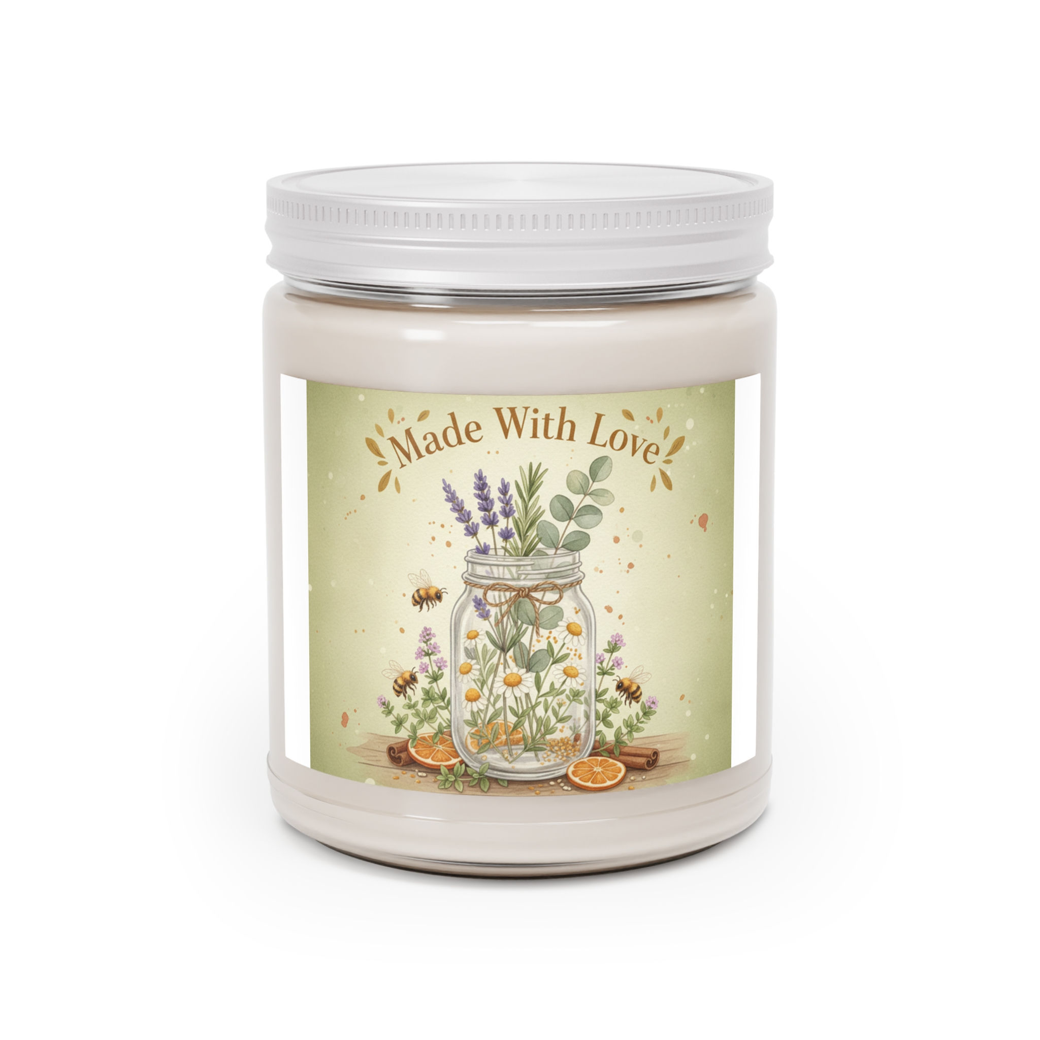 Made With Love Scented Candle – Home Decor