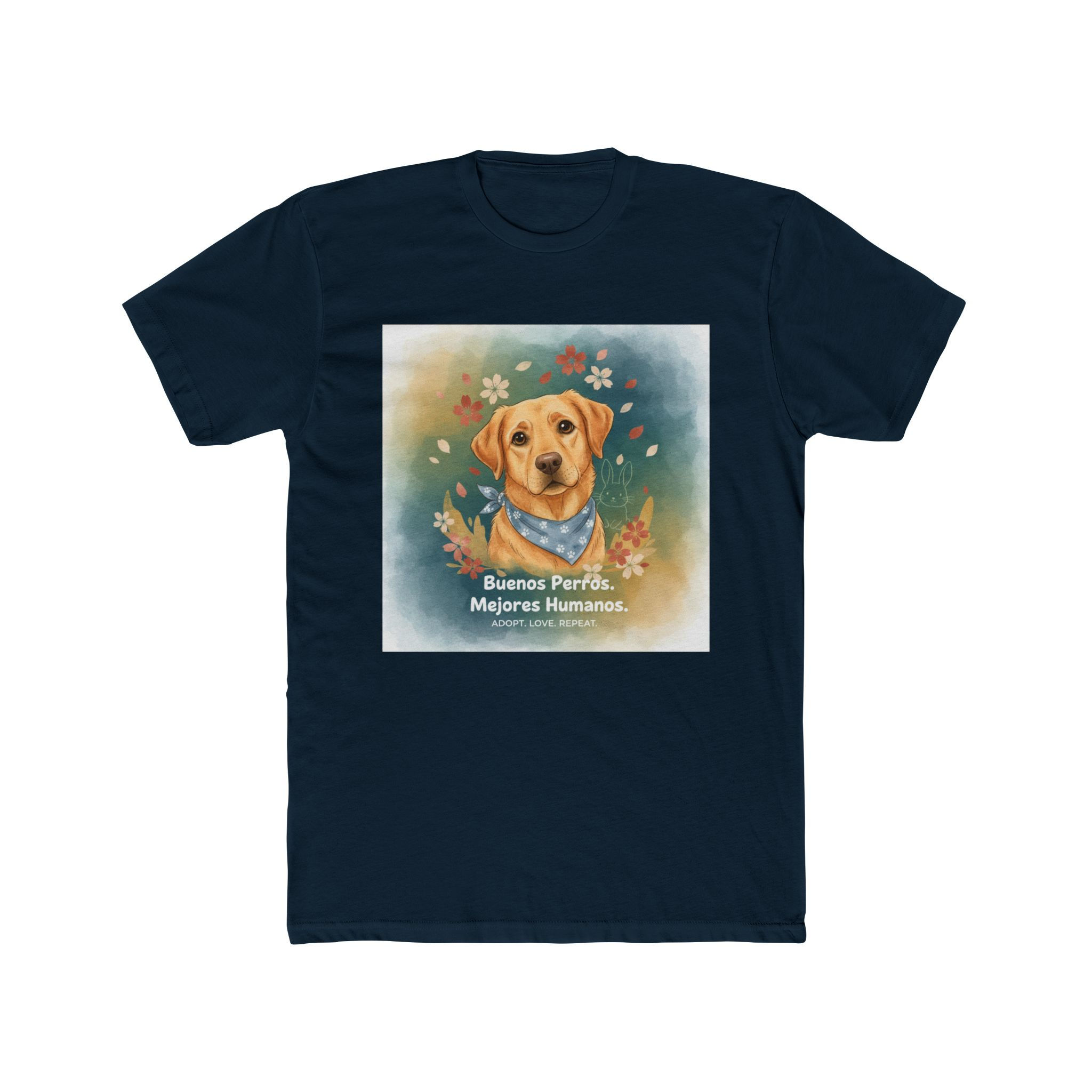 Rabbit Unisex Tee – Buenos Perros. Mejores Humanos. Adopt. Love. Repeat