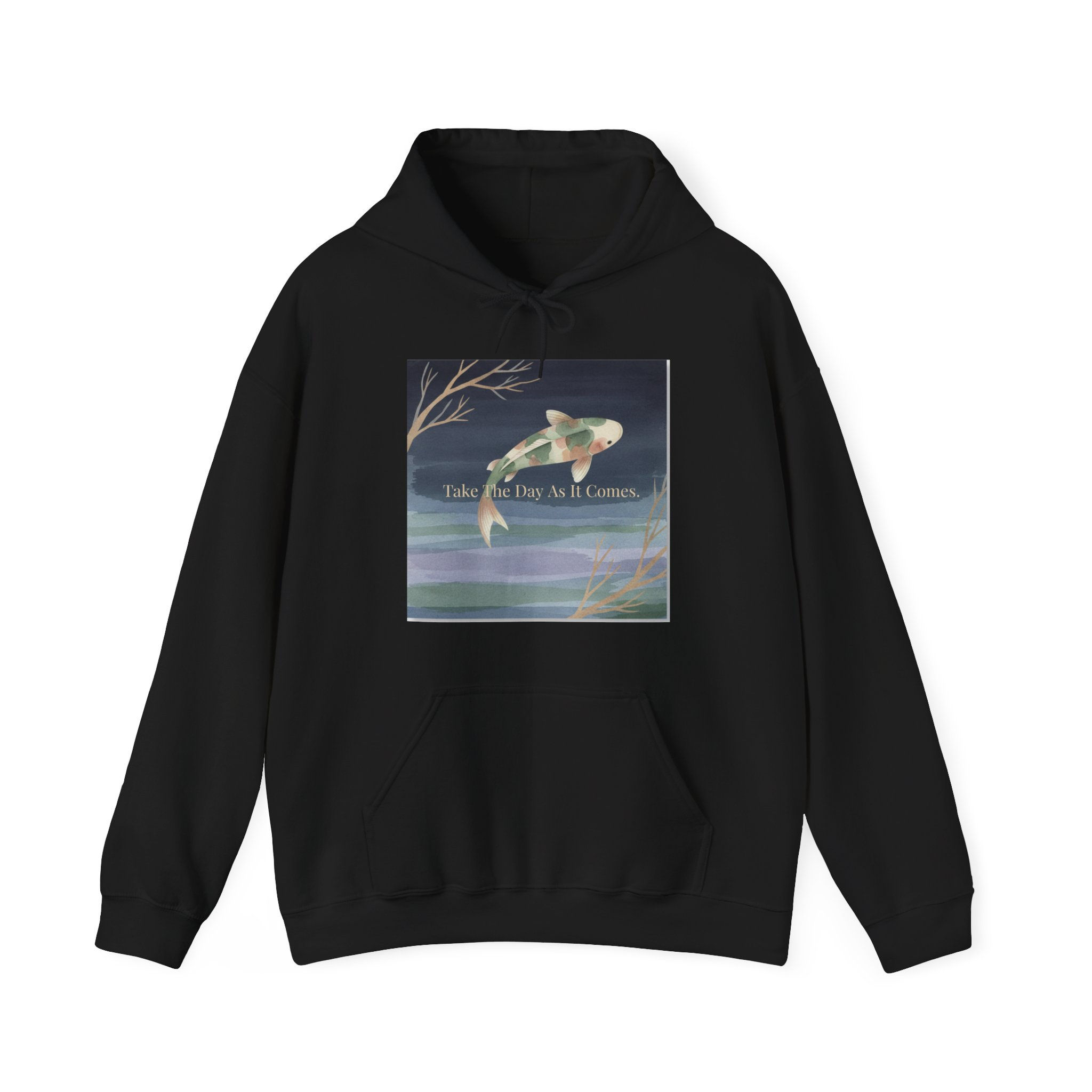 Fish Hoodie – Take the Day As it Comes