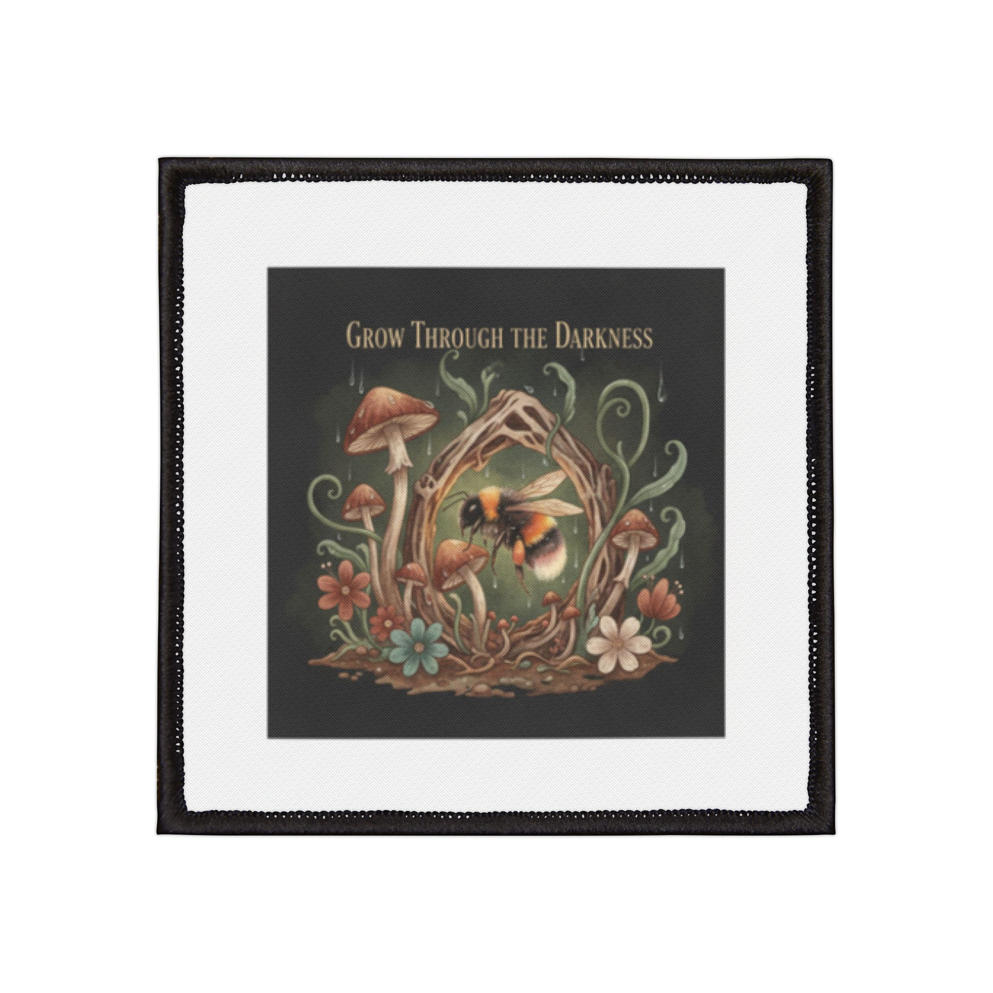 Bumblebee Iron-On Patch – Grow Through the Darkness