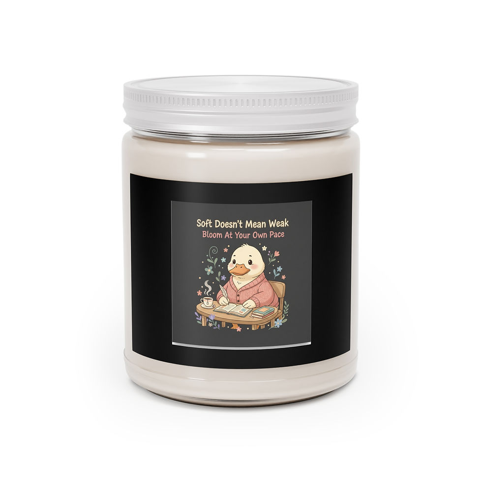 Thumbnail: Duck In A Cardigan Scented Candle – Soft Doesnt Mean Weak Bloom at Your Own