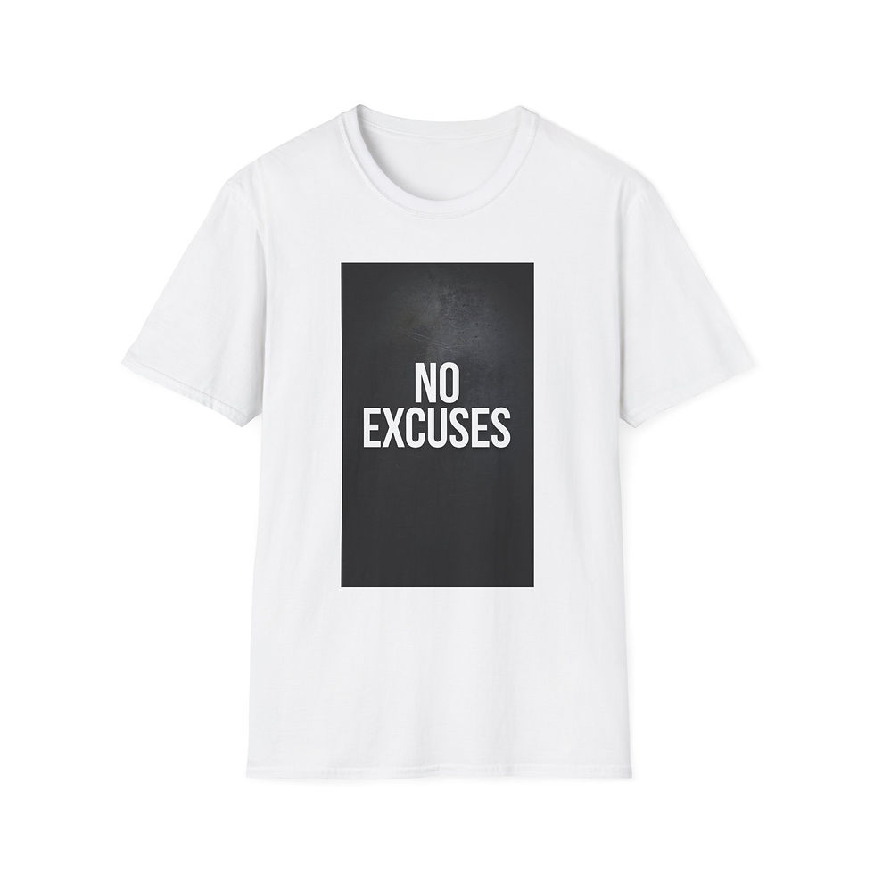 No Excuses T‑Shirt — Motivational Fitness Graphic Tee