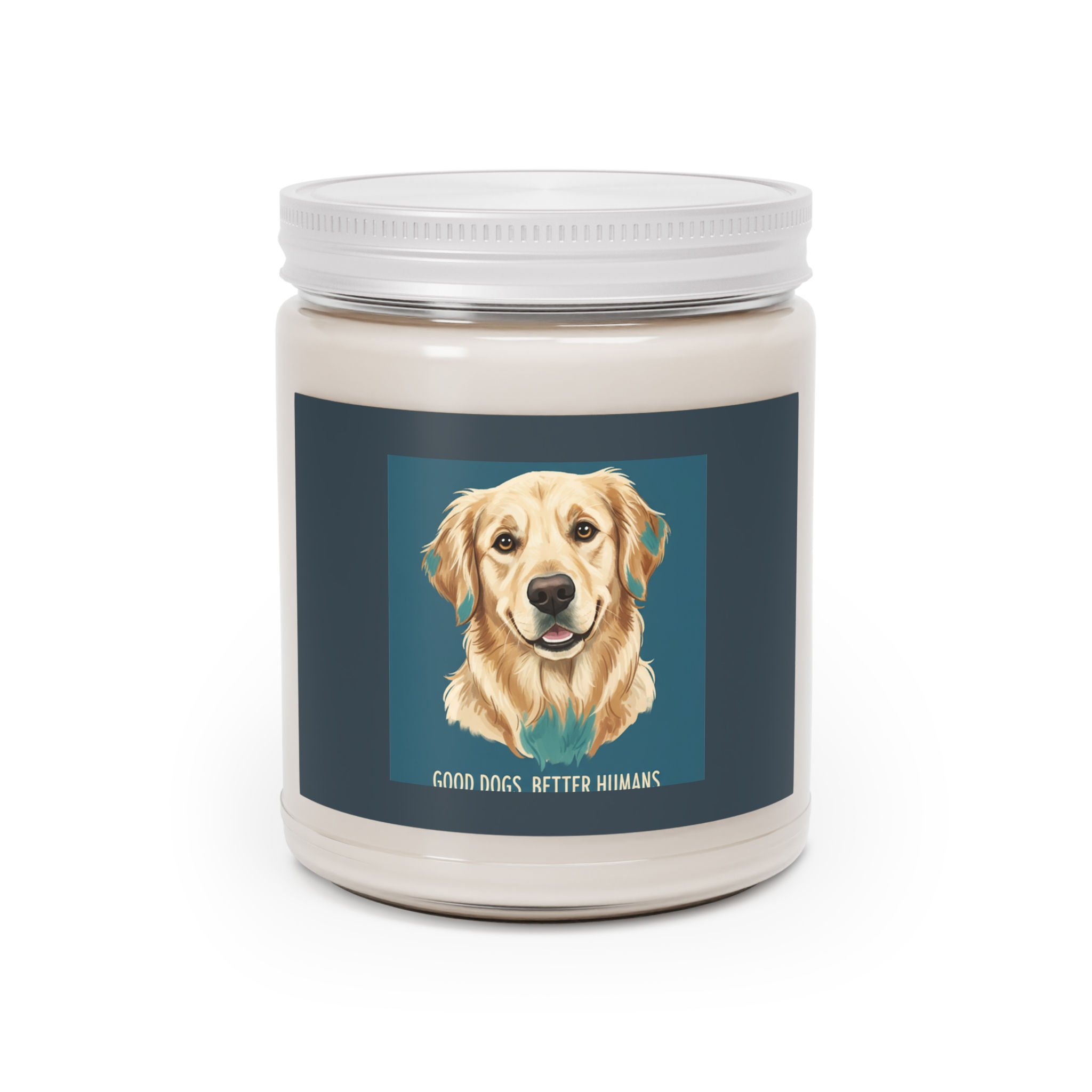 Golden Retriever Scented Candle – Good Dogs Better Humans