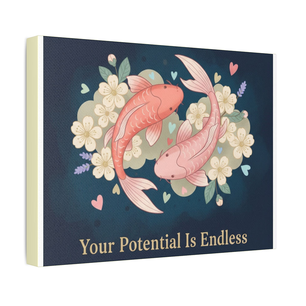 Thumbnail: Koi Canvas Print – Your Potential is Endless