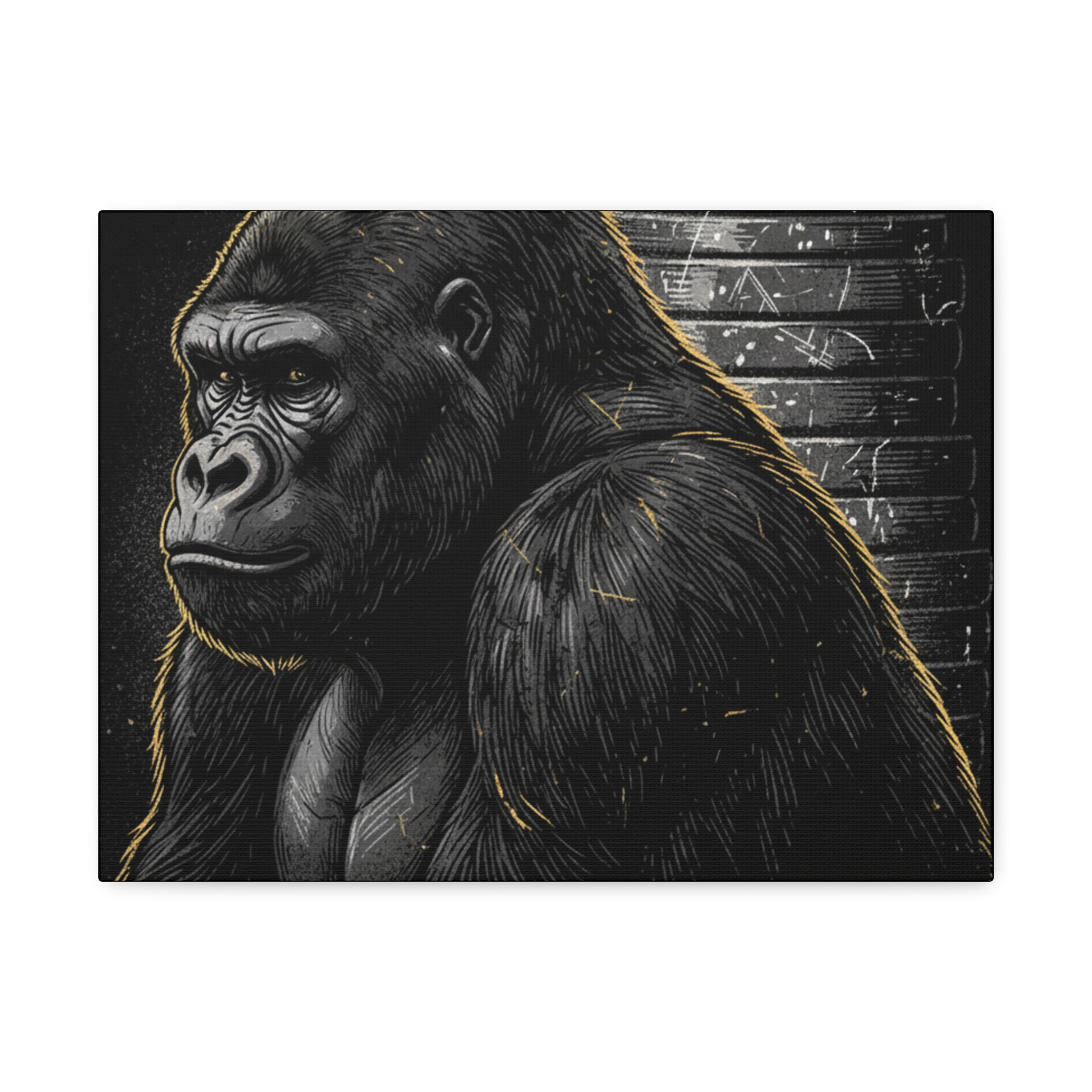Gorilla Canvas Print – Do the Work