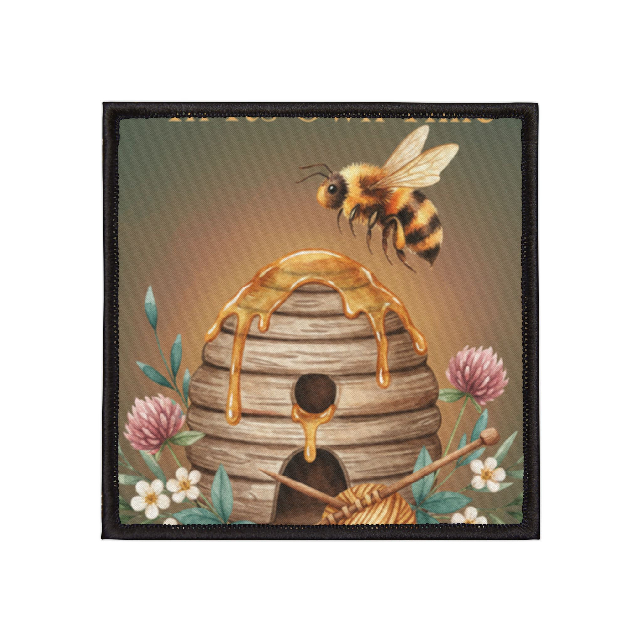 Honeybee Iron-On Patch – Every Flower Blooms in Its Own Time