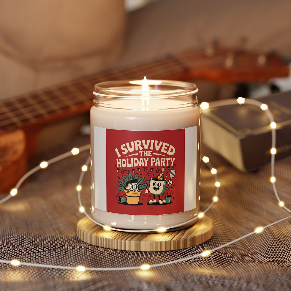 Thumbnail: I Survived the Holiday Party Candle | Funny Holiday Humor, Festive Survival